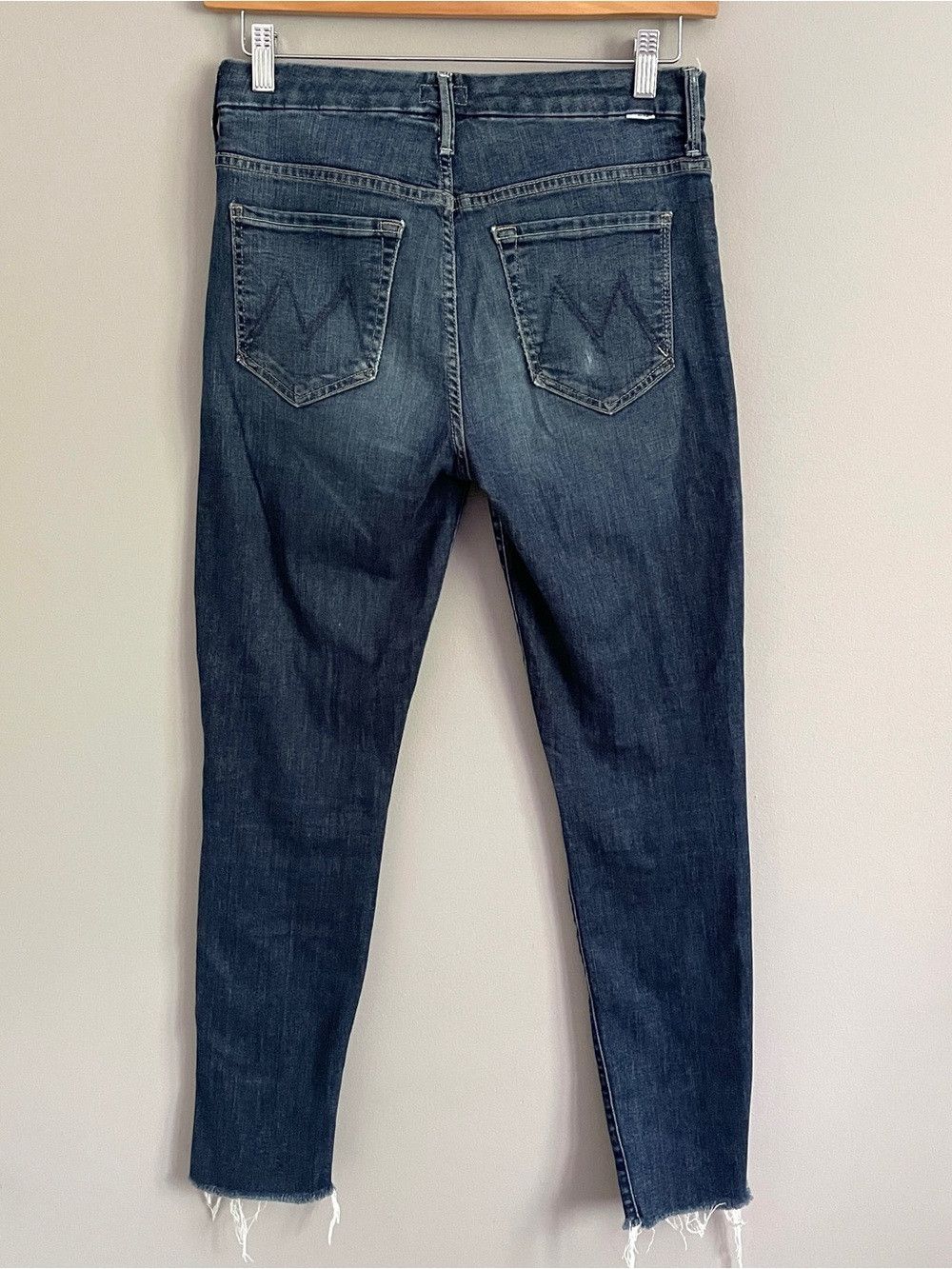 MOTHER MOTHER High Waisted Looker Ankle Fray in On the Edge Jeans Size 28" / US 6 / IT 42 - 11 Thumbnail