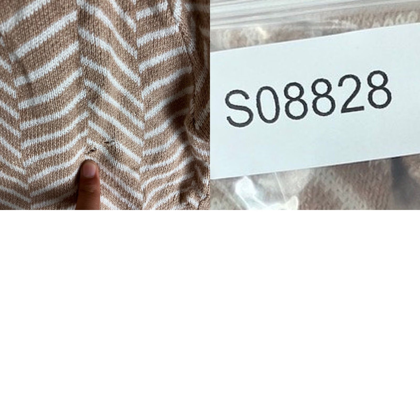 Loft LOFT Outlet Womens Sweater Beige Cream Chevron Poncho Cowl Neck M/L Pullover Knitted Size M / US 6-8 / IT 42-44 - 9 Thumbnail