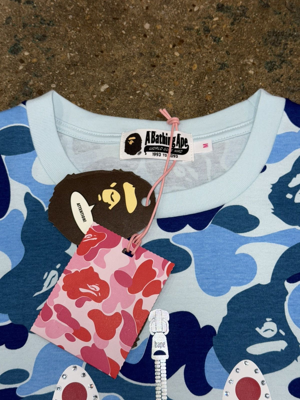 Bape ABC Crystal Stone Shark Tee Size US M / EU 48-50 / 2 - 4 Thumbnail