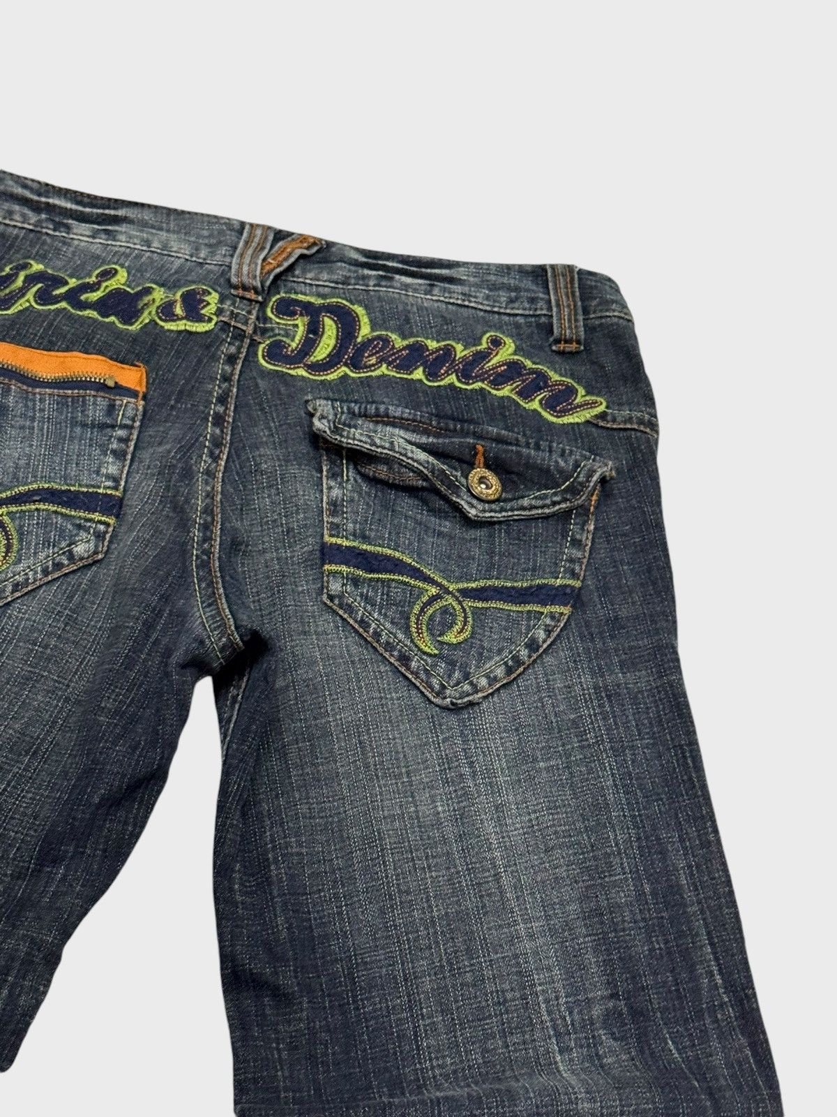 Hysteric Glamour × Le Grande Bleu (L.G.B.) × Vintage FLARE ORIRIN DENIM EMBROIDERY BOOT CUT DENIM Size US 31 - 11 Thumbnail