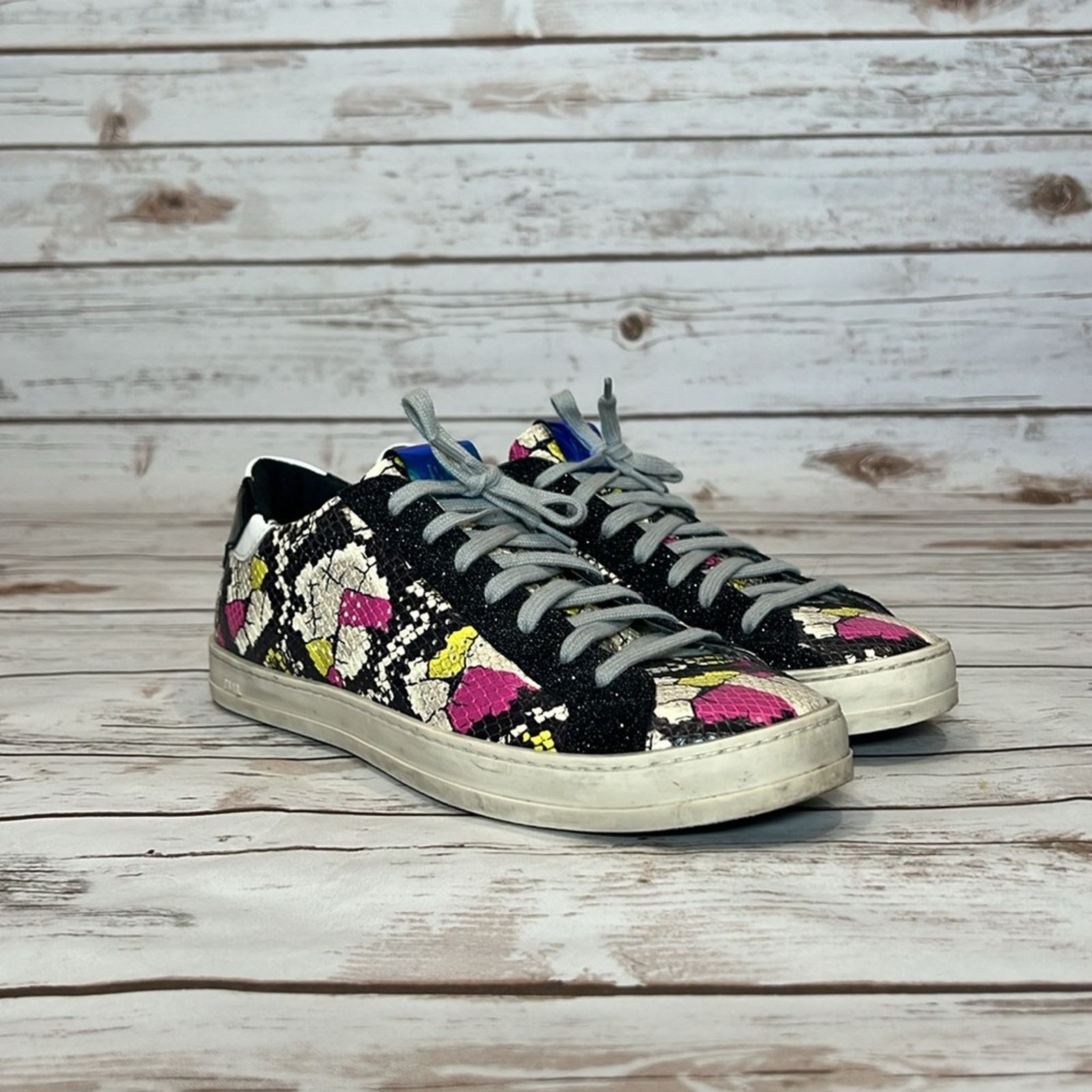 P448 P448 S21 John-W Sneaker Snakeskin Print and Glitter Size US 8.5 / IT 38.5 - 2 Thumbnail