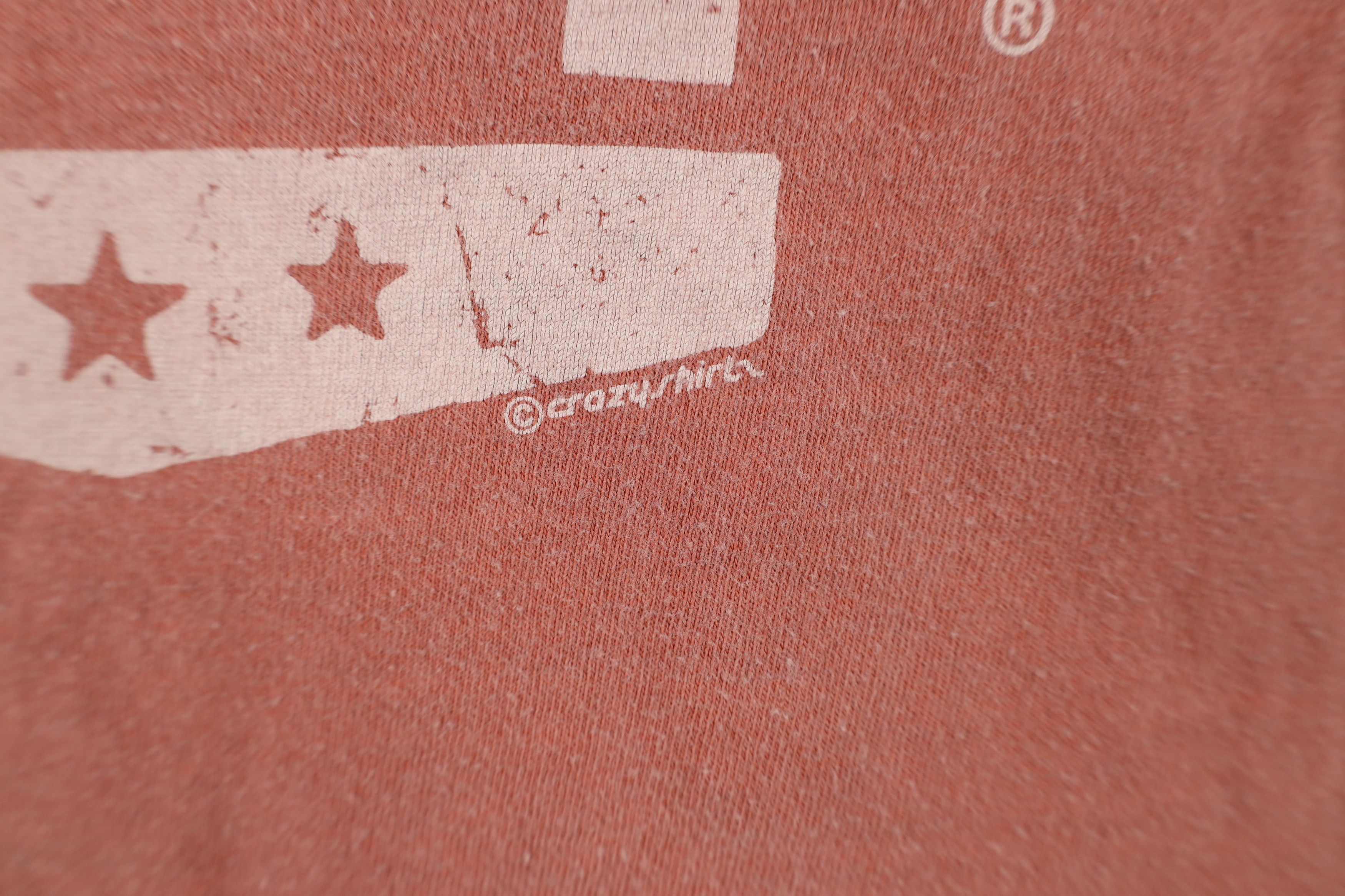 Vintage Vintage 90s Y2K Pigment Dye Jeep Motors T-Shirt Red Orange Size US L / EU 52-54 / 3 - 11 Thumbnail