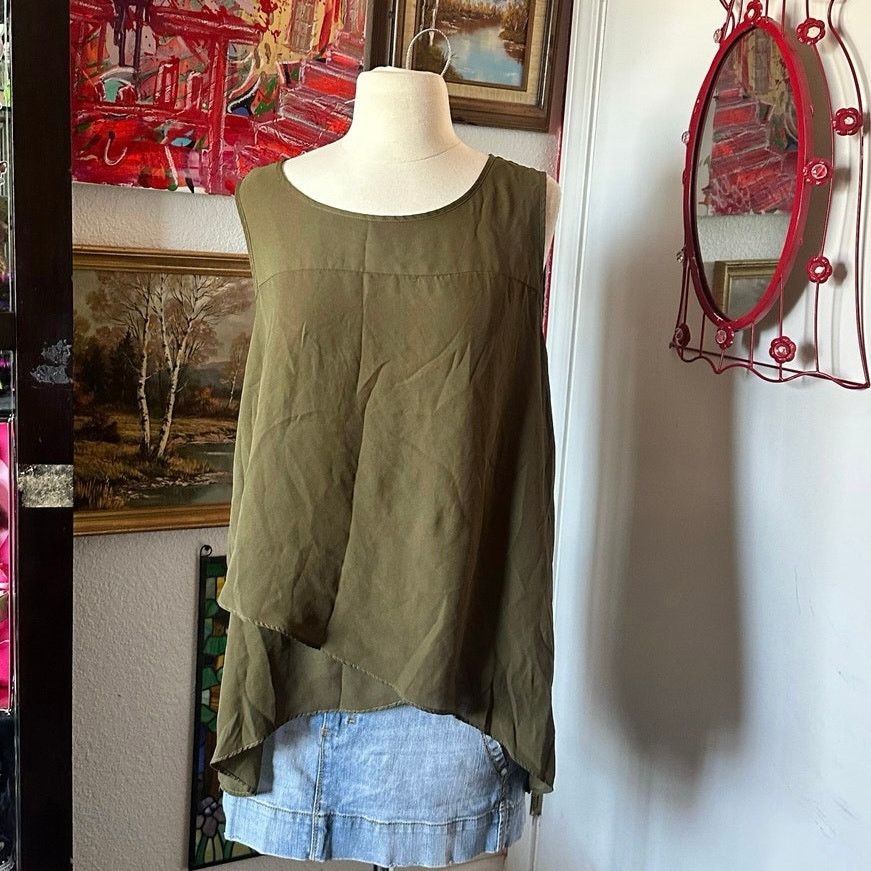 Other cable & gauge green layered tank top Size L / US 10 / IT 46 - 1 Thumbnail