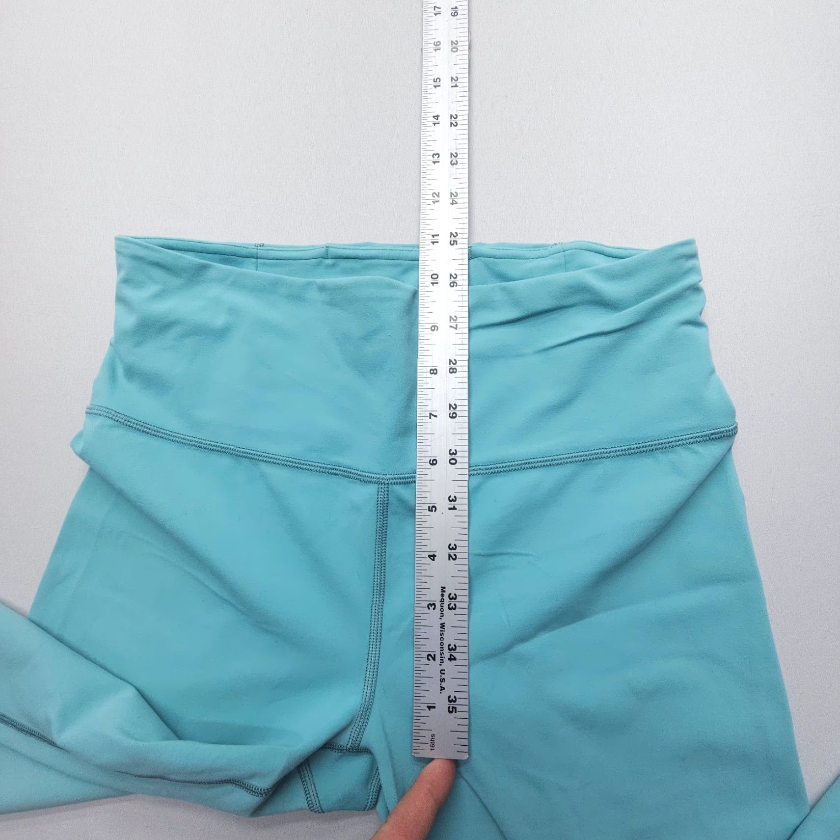 Athleta VINTAGE Athleta Elation 7/8 Tight Ultra High Rise Size Medium Light Blue Gym Yoga Sport Size ONE SIZE - 5 Thumbnail