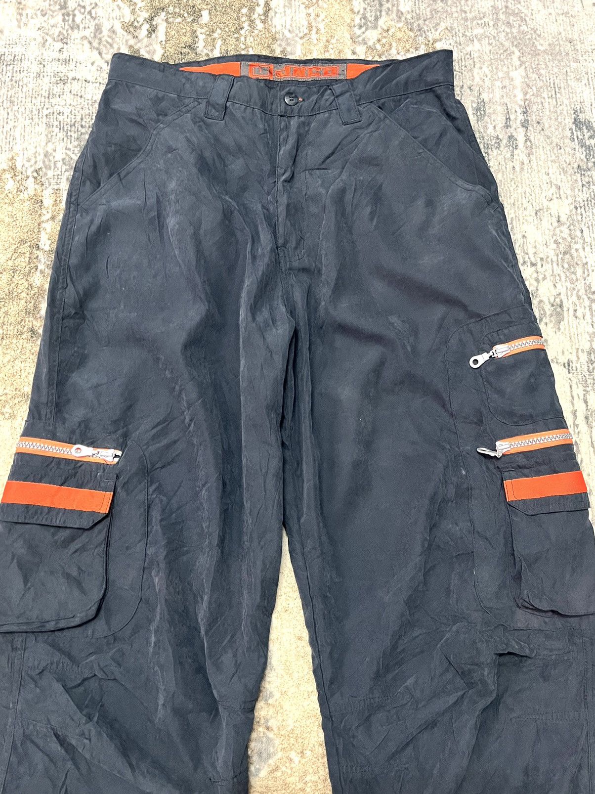 JNCO Jnco track Pant Cargo Side Pocket Vintage Baggy Size US 30 / EU 46 - 3 Thumbnail