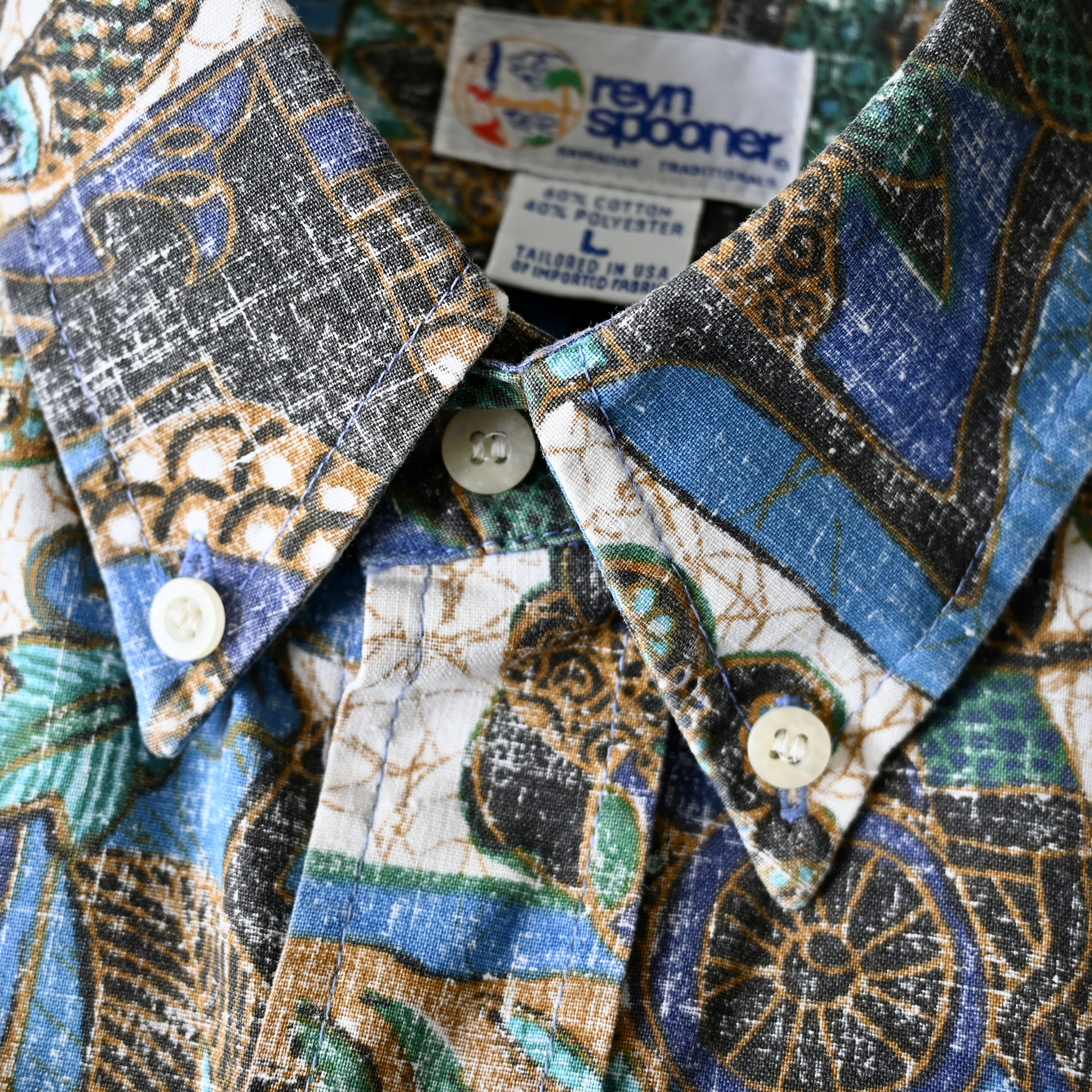 Reyn Spooner VTG 90s Reyn Spooner long sleeve hawaiian shirt made in USA Size US L / EU 52-54 / 3 - 13 Thumbnail