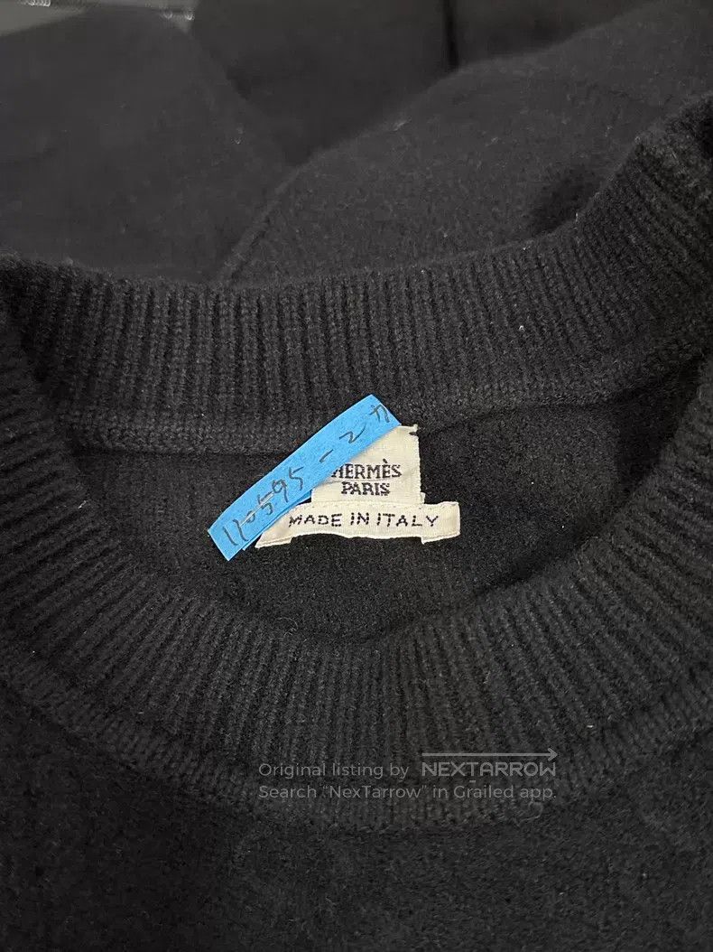 Hermes Hermes Black cashmere short-sleeved top Size XS / US 0-2 / IT 36-38 - 3 Thumbnail