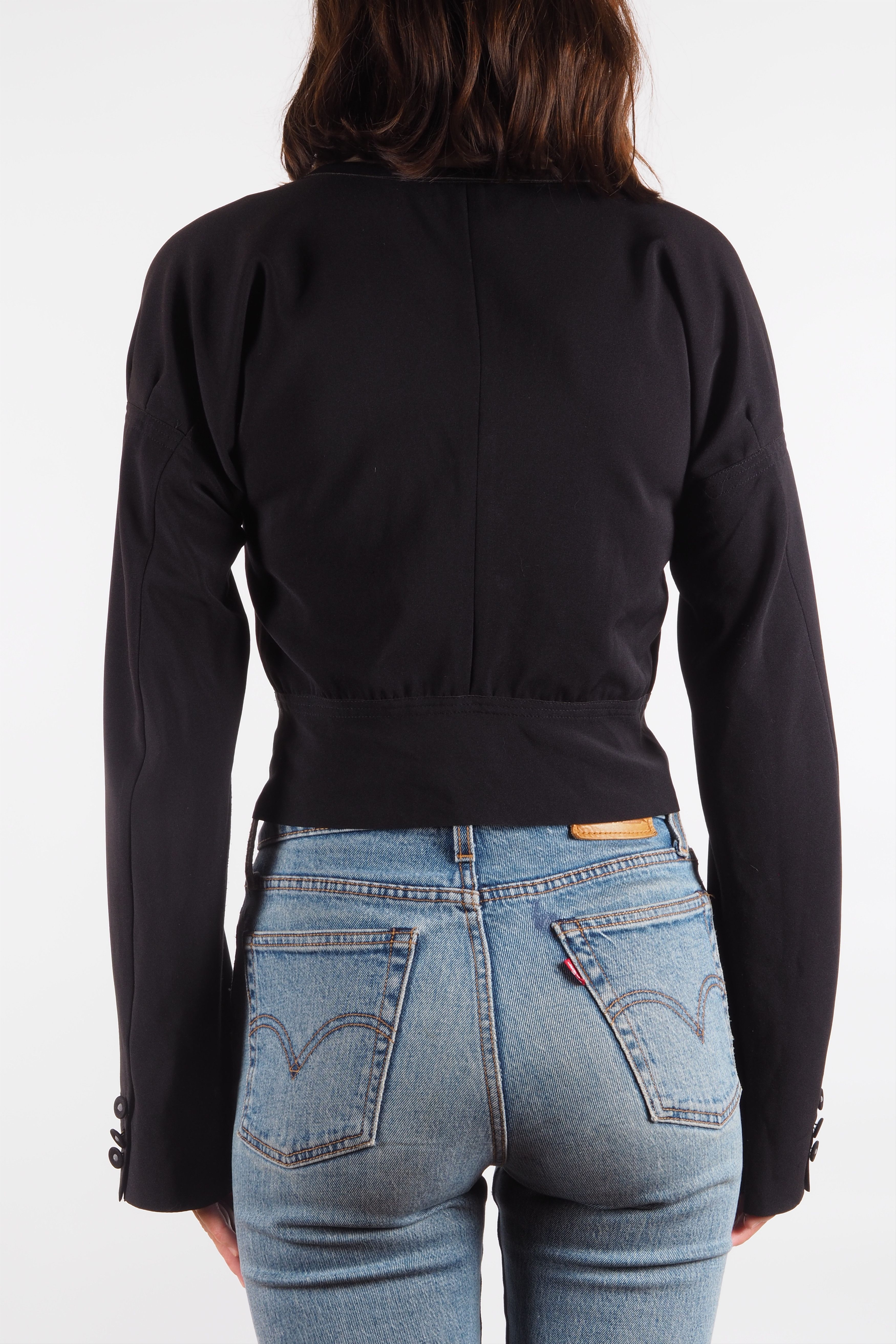 Marithe + Francois Girbaud Marithe Francois Girbaud Vintage Black Blazer Jacket Size M / US 6-8 / IT 42-44 - 3 Thumbnail