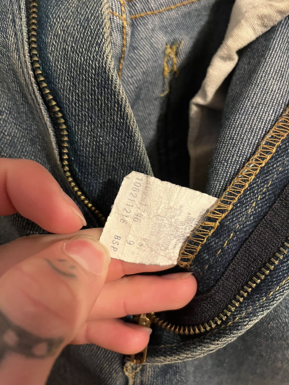 Japanese Brand × Lee Vintage 1960s Lee Jeans Distressed Women’s Size 25" / US 0 / IT 36 - 8 Thumbnail