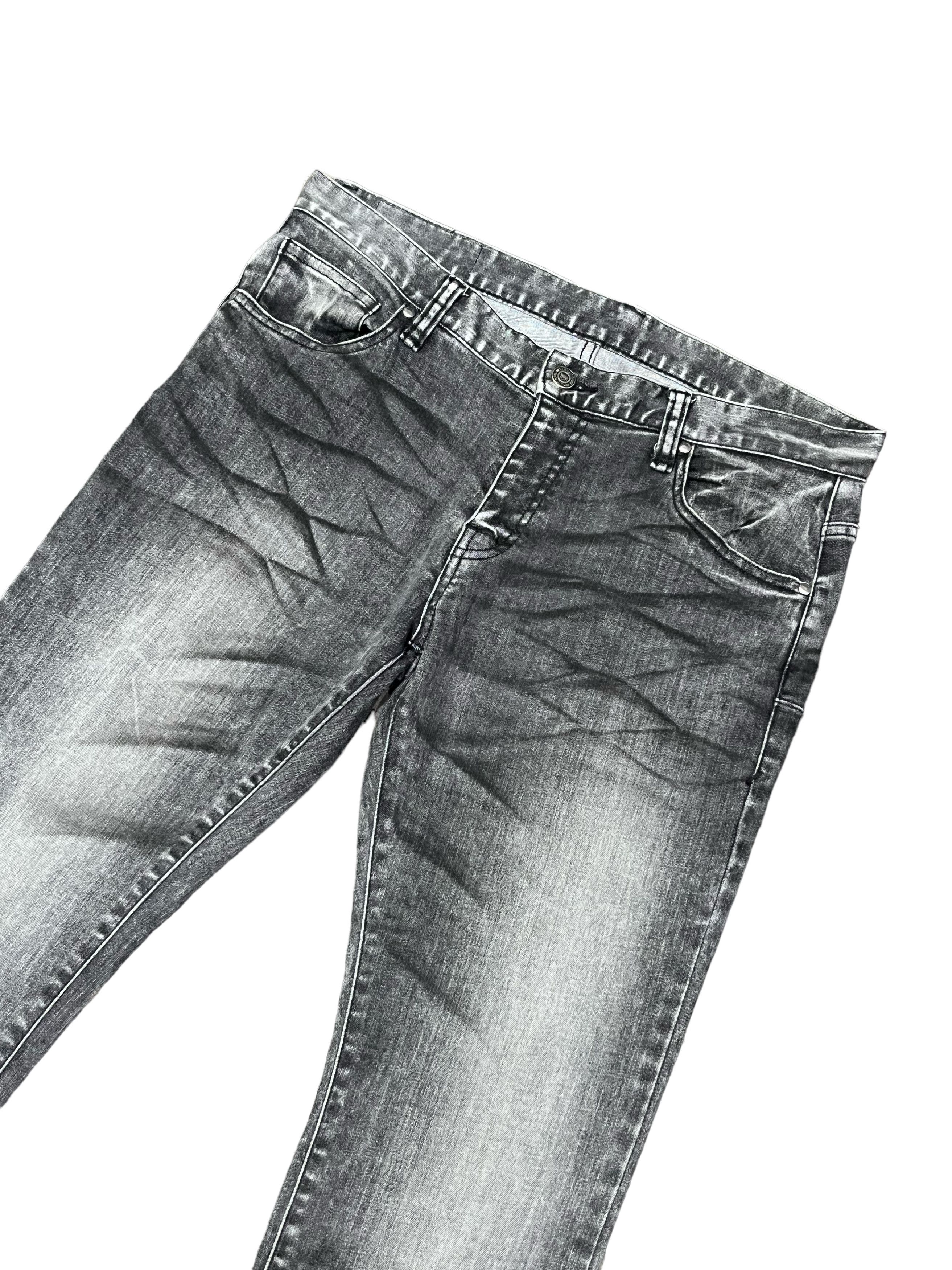 Fragment Design × Tornado Mart × Vintage FYE 90’s TORNADO MART Smoke Clawmark Whisker Stretch Denim Size US 32 / EU 48 - 7 Thumbnail
