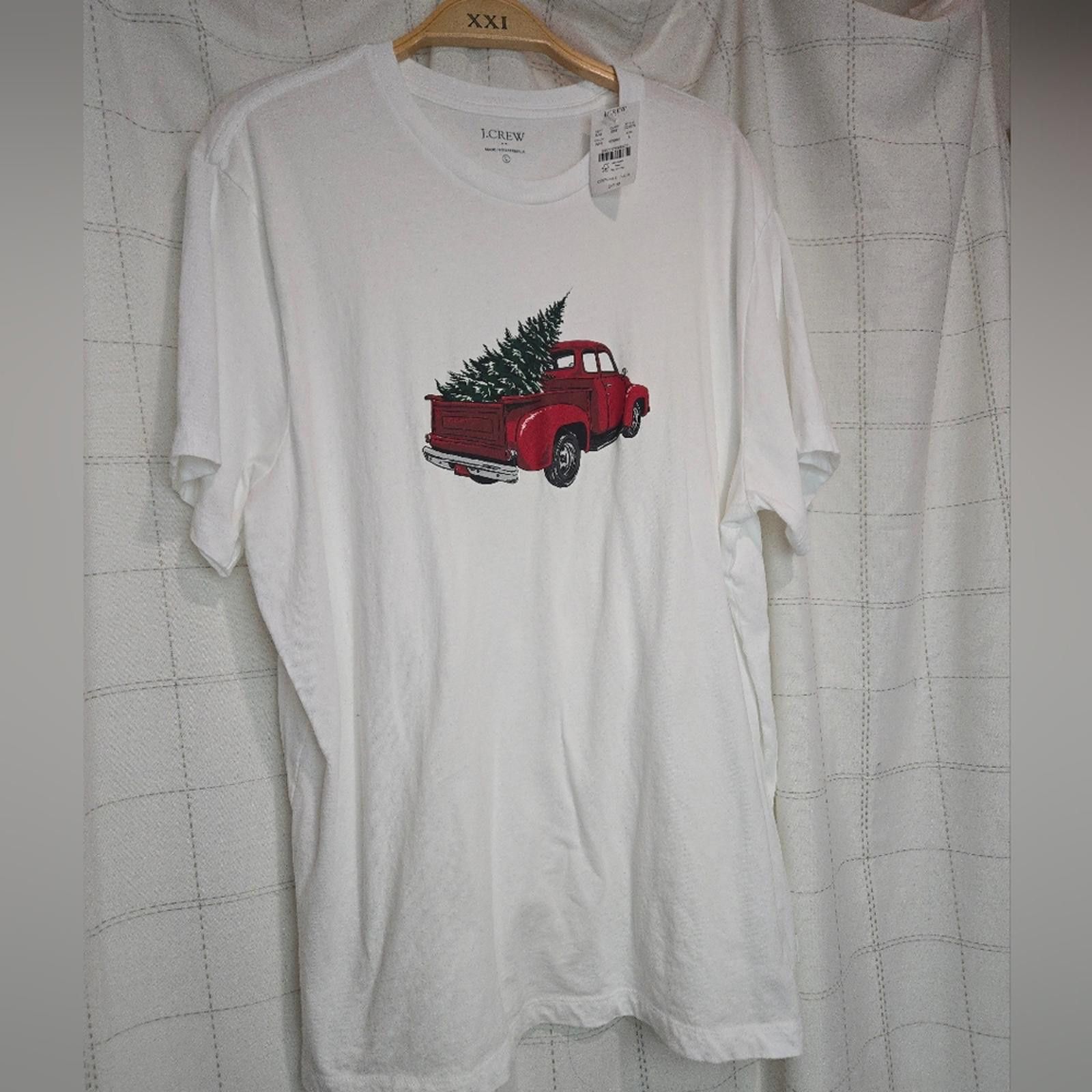 J.Crew J Crew Christmas tree truck graphic tee Size US L / EU 52-54 / 3 - 2 Thumbnail