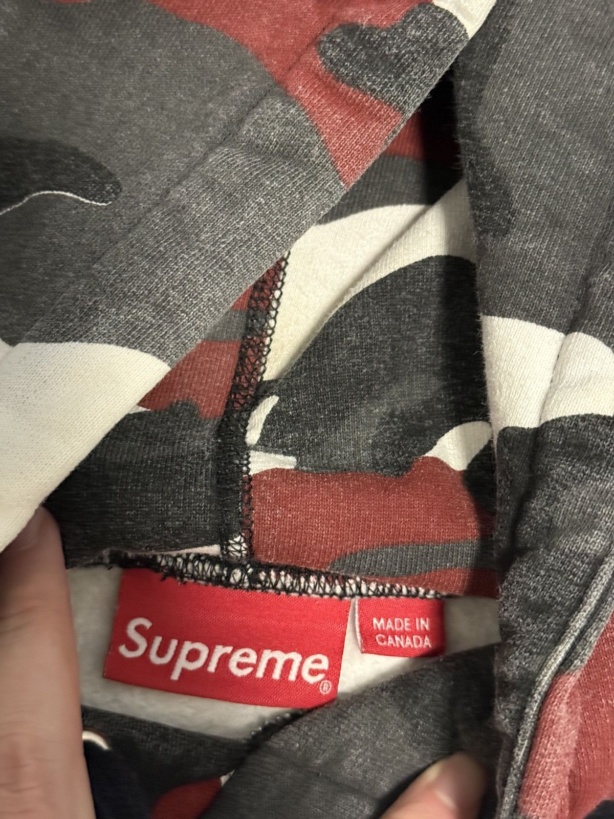 Supreme Supreme fw13 red camo box logo hooded sweatshirt hoodie Size US L / EU 52-54 / 3 - 3 Thumbnail
