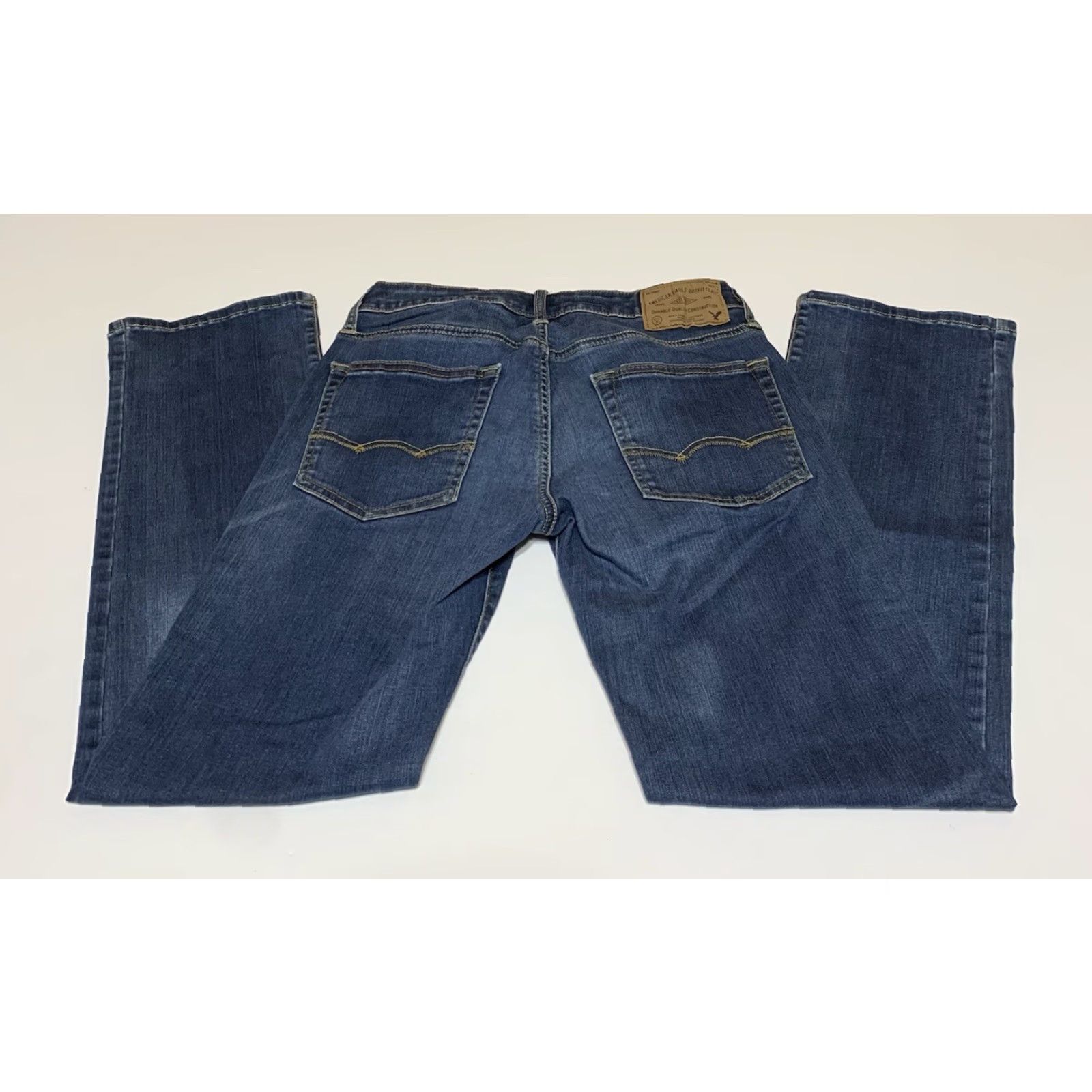 American Eagle Outfitters VINTAGE American Eagle Outfitters Original Straight Jeans Mens 28x29 Blue Denim Fade Whiskers Pockets 28x29 Regular Straight 28 29 Inseam Mens Size US 28 / EU 44 - 2 Thumbnail