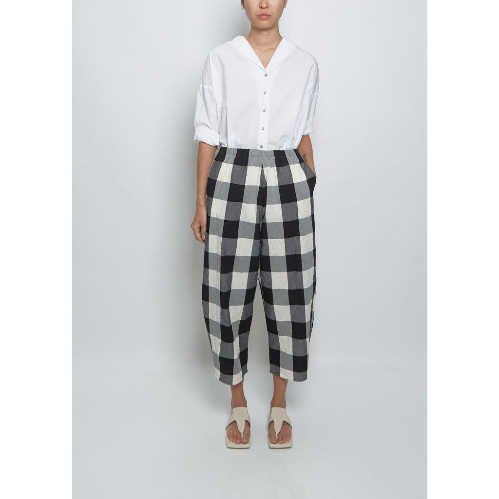 Comme des Garcons × Other Apuntob black white check balloon cropped trousers sz 0 XS Size 24" / US 00 / IT 34 - 1 Thumbnail