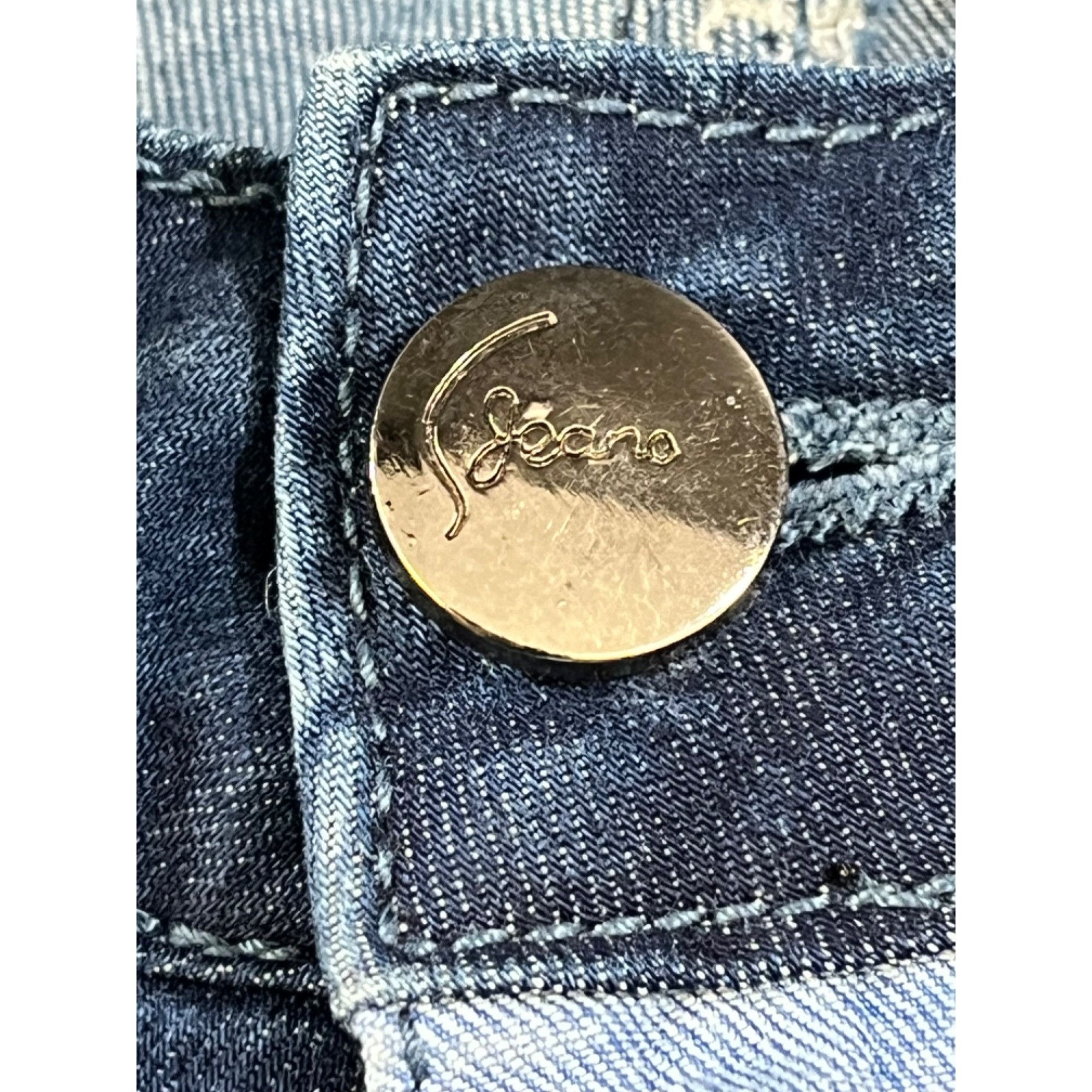 Jean Jeans Womens Blue Ombre Patchwork Flare Jeans Size M SKU 673 Size 30" / US 8 / IT 44 - 4 Thumbnail