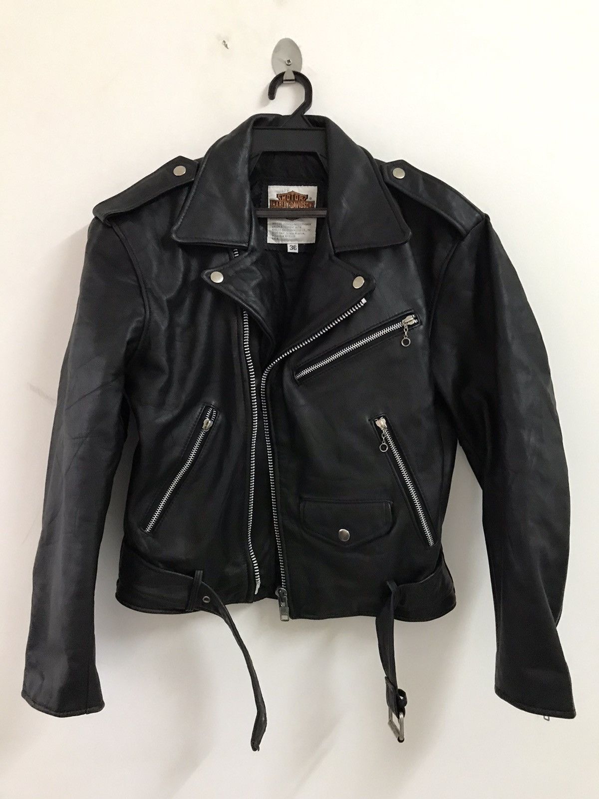 Harley Davidson Harley Davidson Black Leather Motorcycle Jacket Size US S / EU 44-46 / 1 - 3 Thumbnail