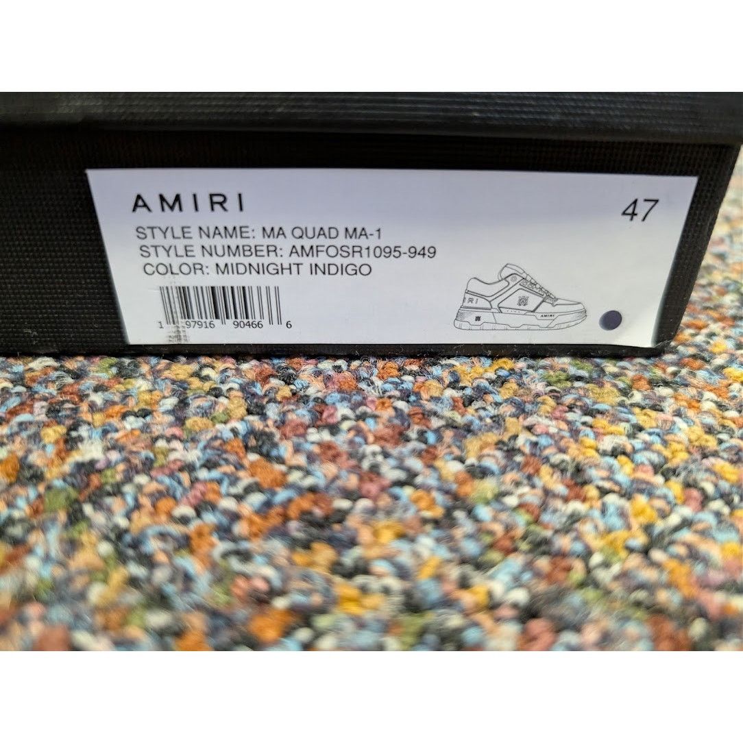 Amiri o1rshd1 MA Quad MA-1 Sneakers in Midnight Indigo Size US 14 / EU 47 - 23 Thumbnail