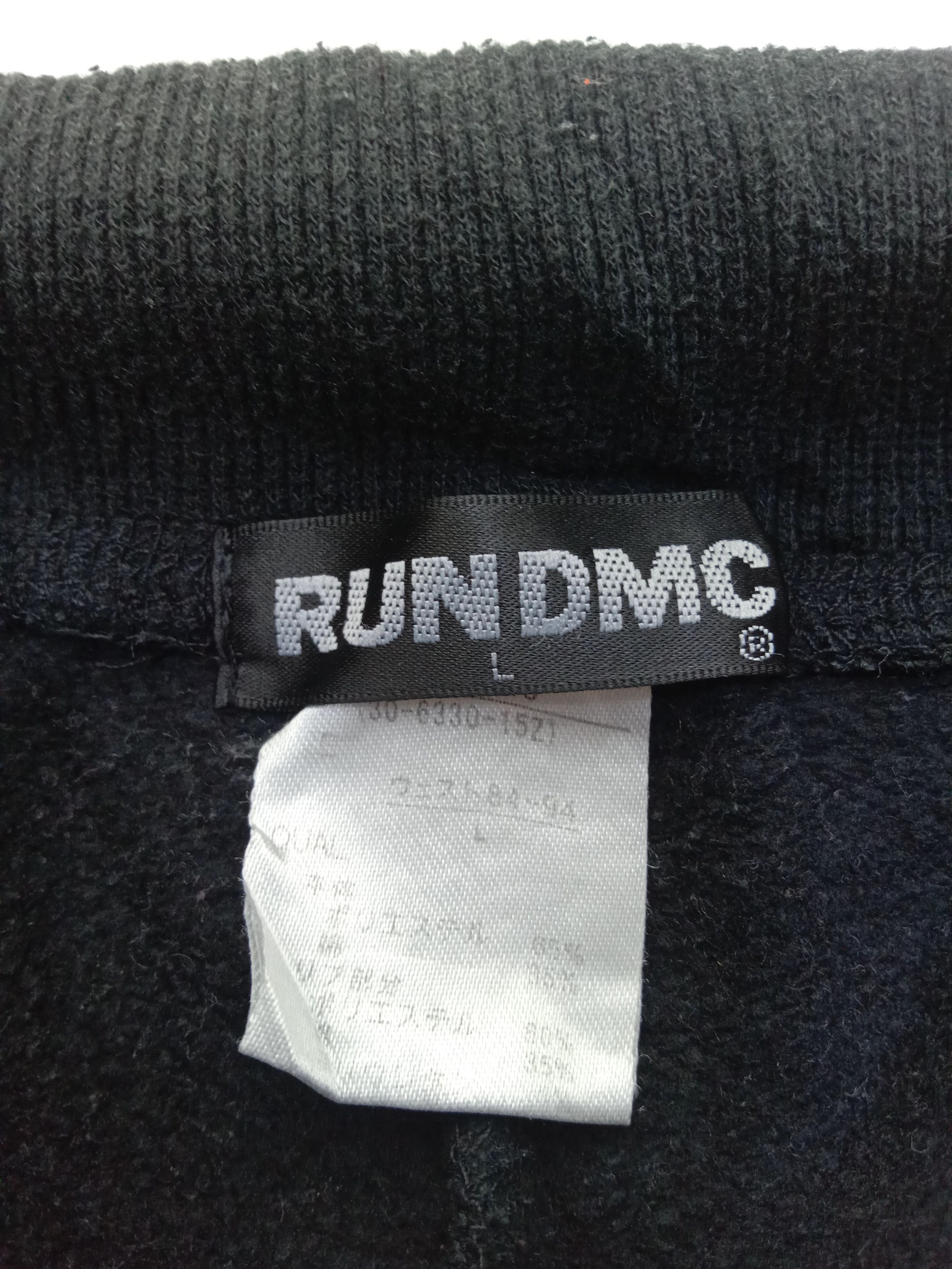RUN DMC Vintage Run Dmc Black Jogger Pants Size US 33 - 13 Thumbnail