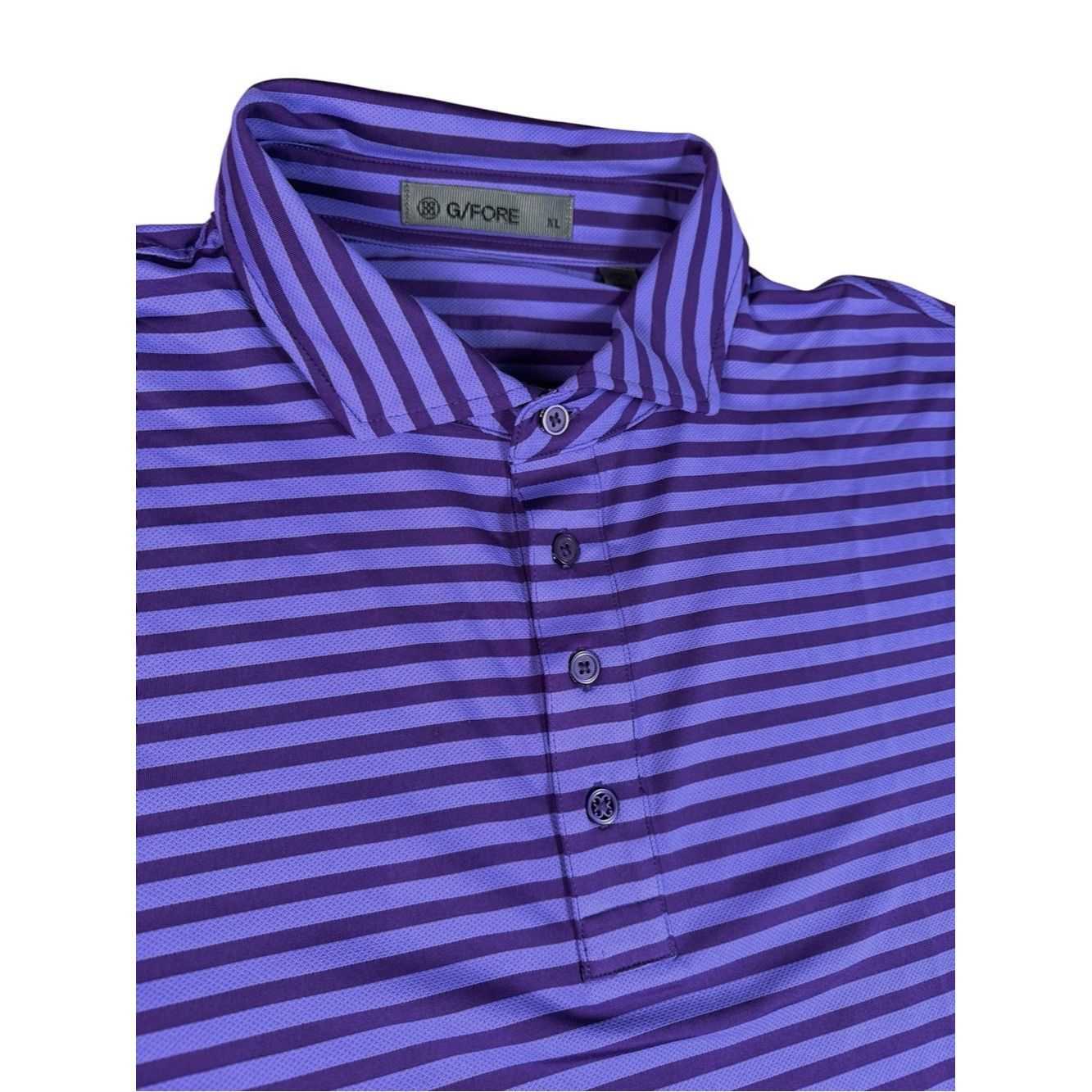 G/FORE G/FORE Midsummer Perforated Stripe Tech Jersey Polo Top Siz Size US XL / EU 56 / 4 - 7 Thumbnail