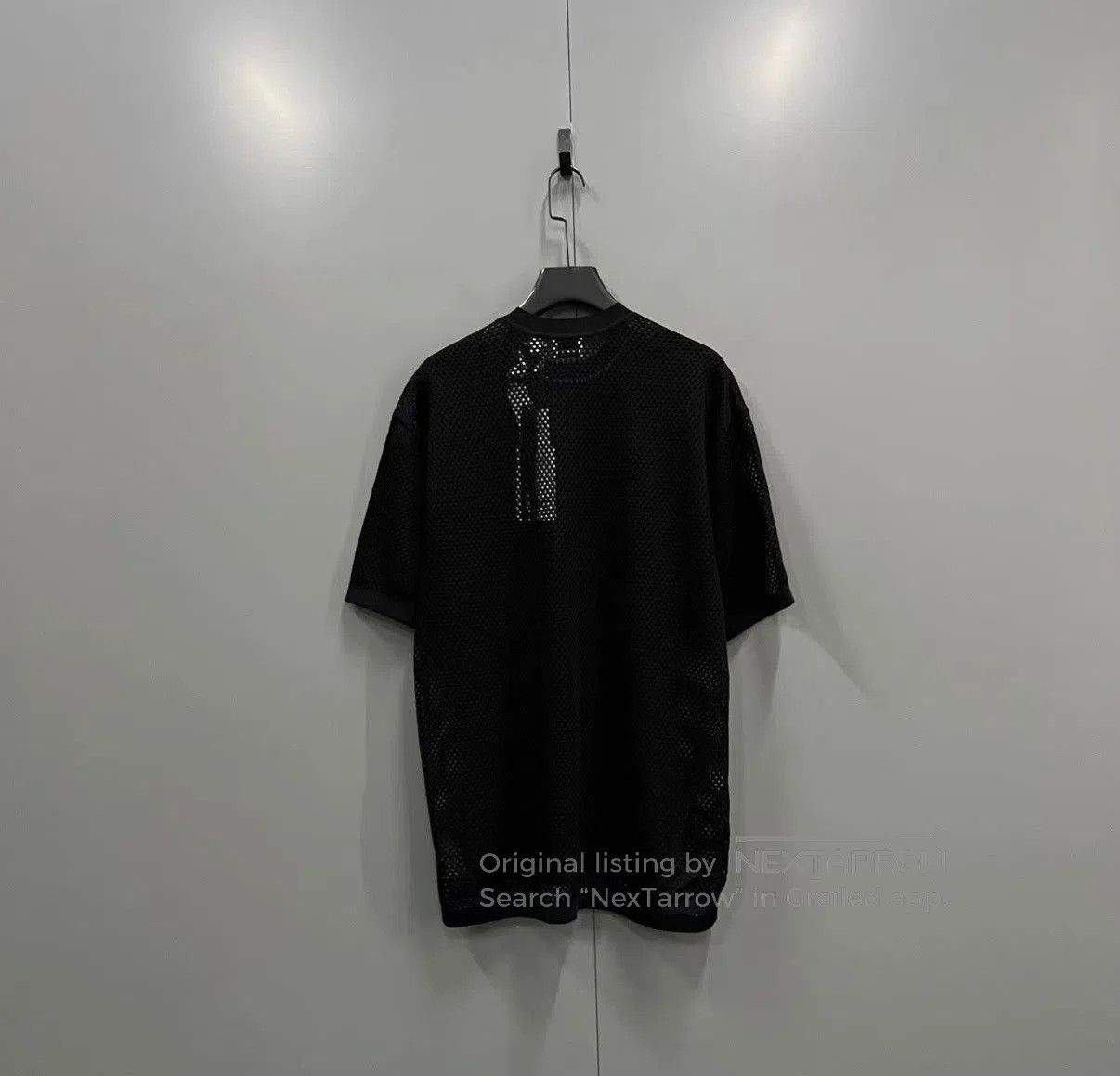 Burberry Black Mesh Short-Sleeve Shirt. Size US M / EU 48-50 / 2 - 2 Thumbnail
