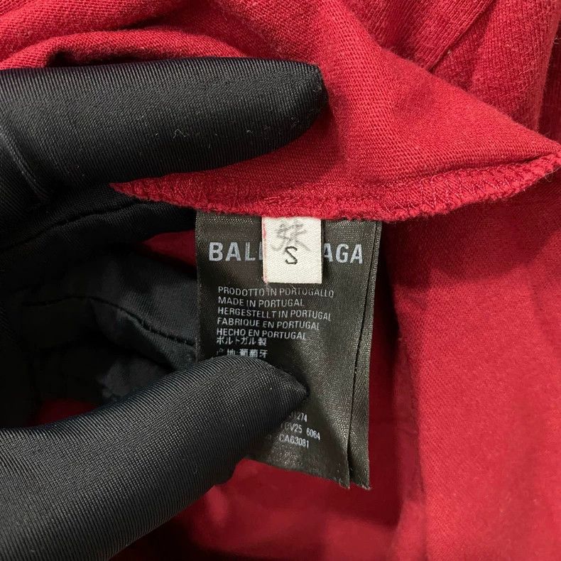 Balenciaga Balenciaga Burgundy Base Black Label Wheat Double B Letter Size US S / EU 44-46 / 1 - 5 Thumbnail