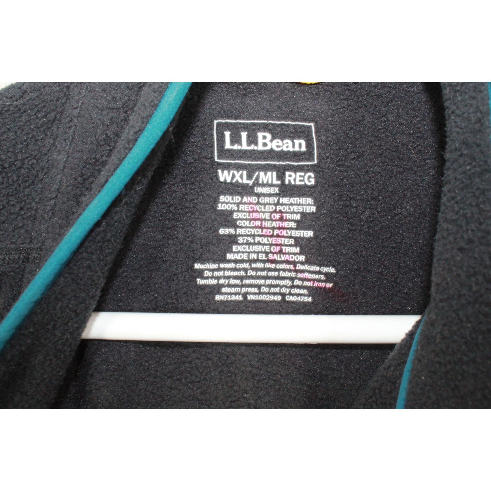 L.L. Bean LL Bean Unisex Black Pullover Fleece Sweater Unisex Size US XL / EU 56 / 4 - 7 Thumbnail
