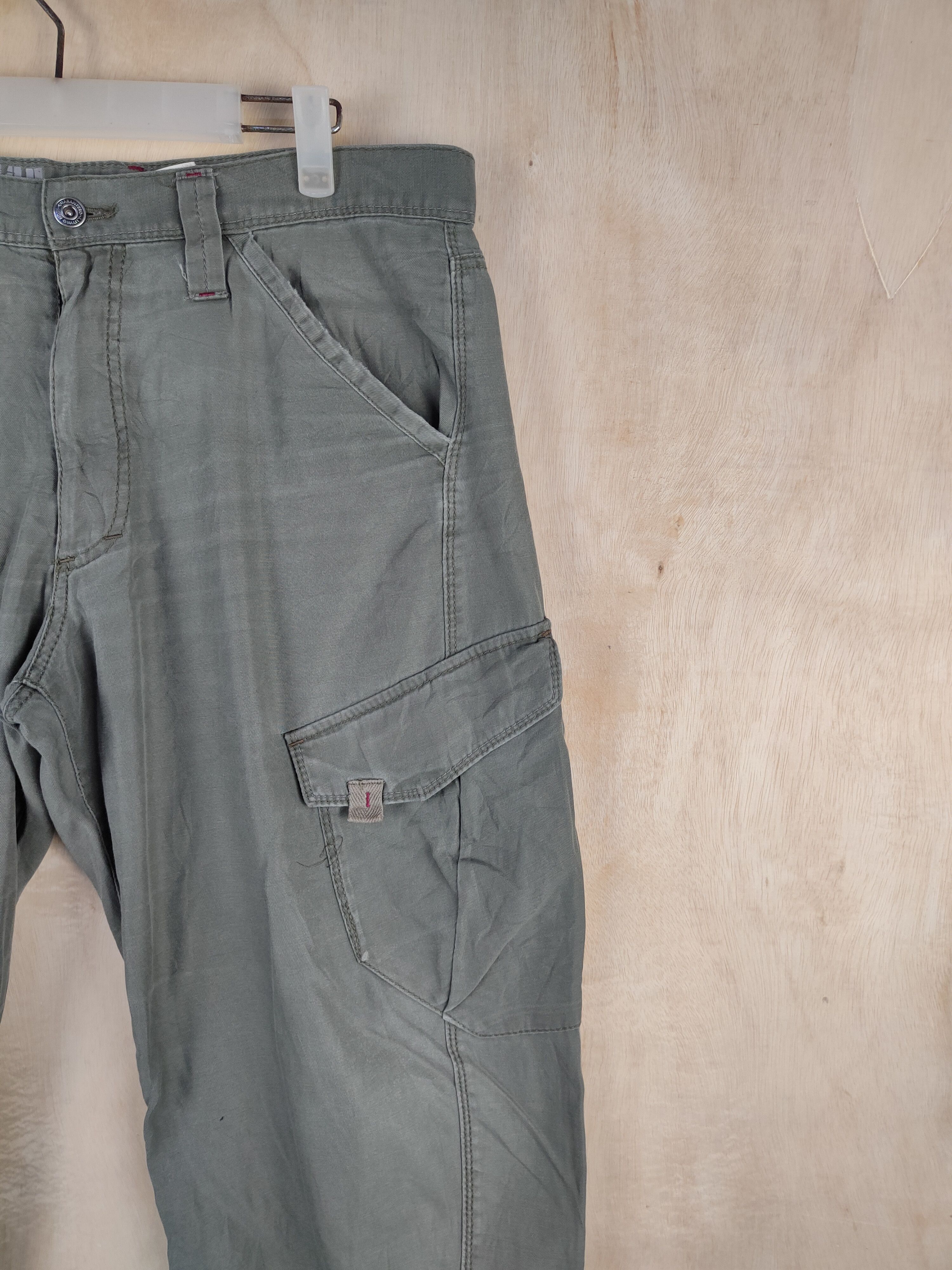 Japanese Brand Xebec Twist45 Green Multipocket Tactical Cargo Pants #S2429 Size US 36 / EU 52 - 5 Thumbnail