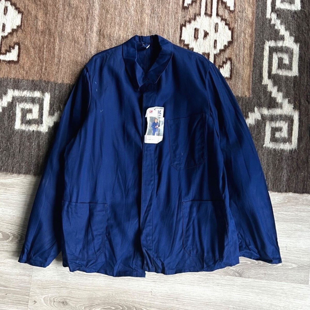 Vintage Vintage French Workwear Sanfor Chore Utility Jacket 9754AC Size US L / EU 52-54 / 3 - 1 Thumbnail
