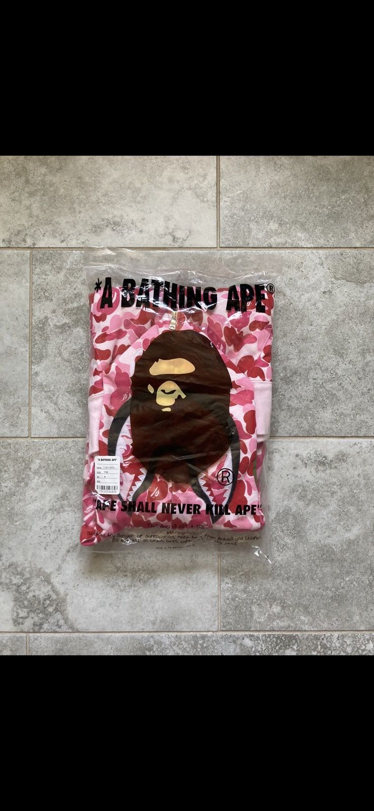 Bape Bape ABC camo shark full zip hoodie pink Size US M / EU 48-50 / 2 - 13 Thumbnail