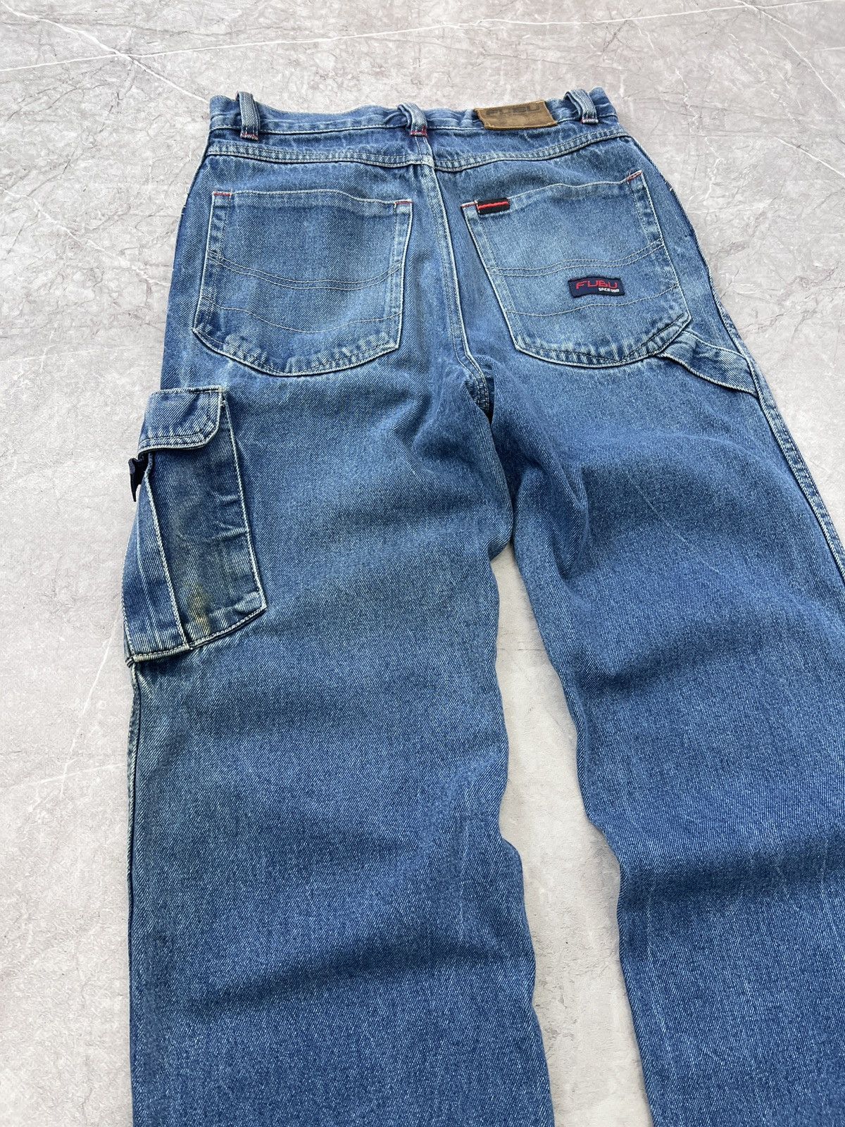 Fubu × Wu-Tang Clan 90s RAP CARGO CARPENTER HIP HOP JEANS PANTS FUBU Size US 30 / EU 46 - 12 Thumbnail