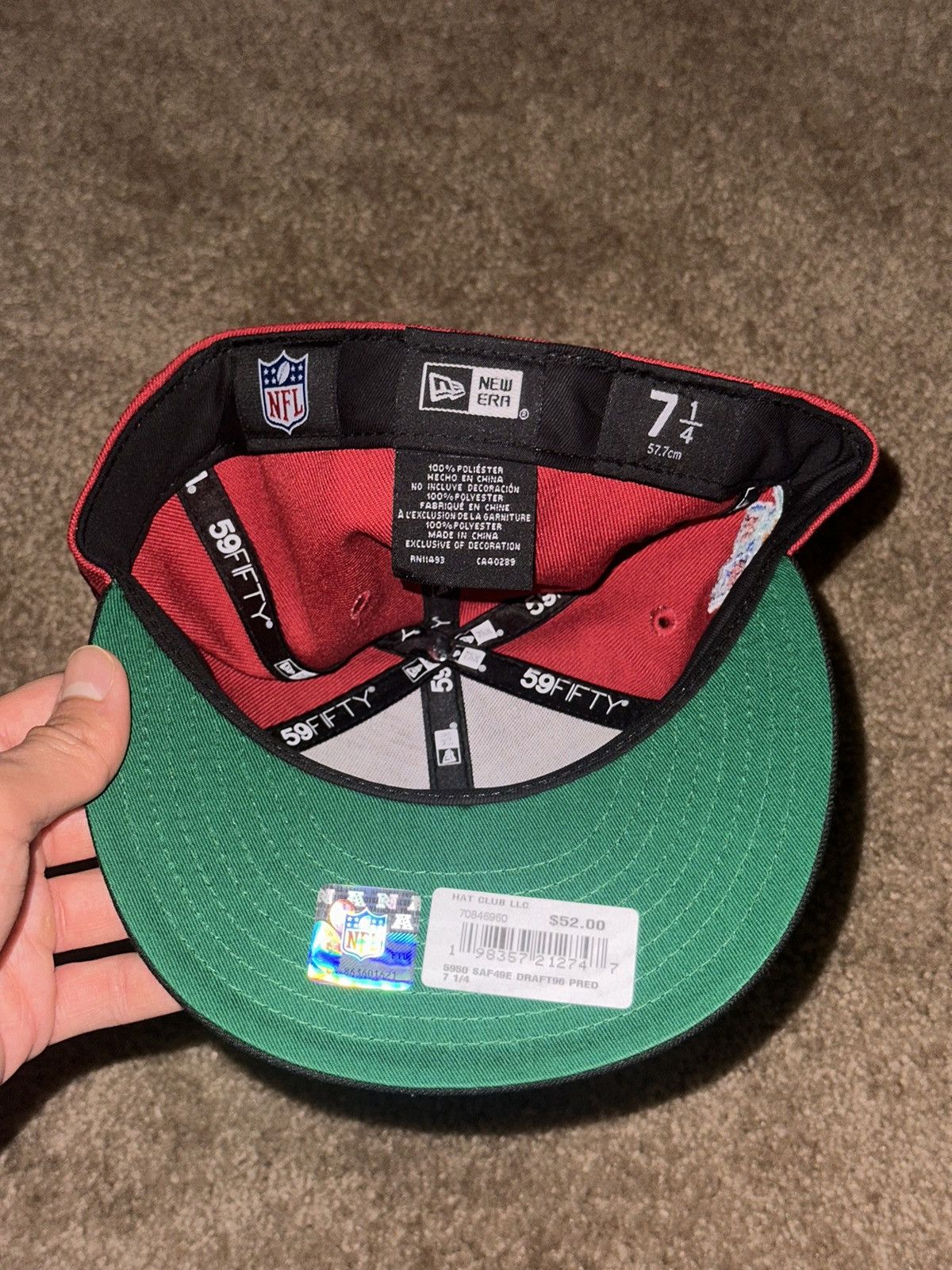 Hat Club HAT CLUB San Fransisco 49ers Draft Pack Patch Size 7 1/4 Size ONE SIZE - 5 Thumbnail