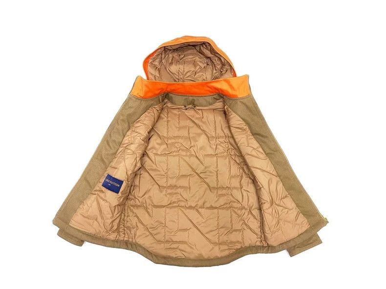 Louis Vuitton Louis Vuitton Brown Cotton Jacket with Orange Hood -2505 Size US M / EU 48-50 / 2 - 3 Thumbnail