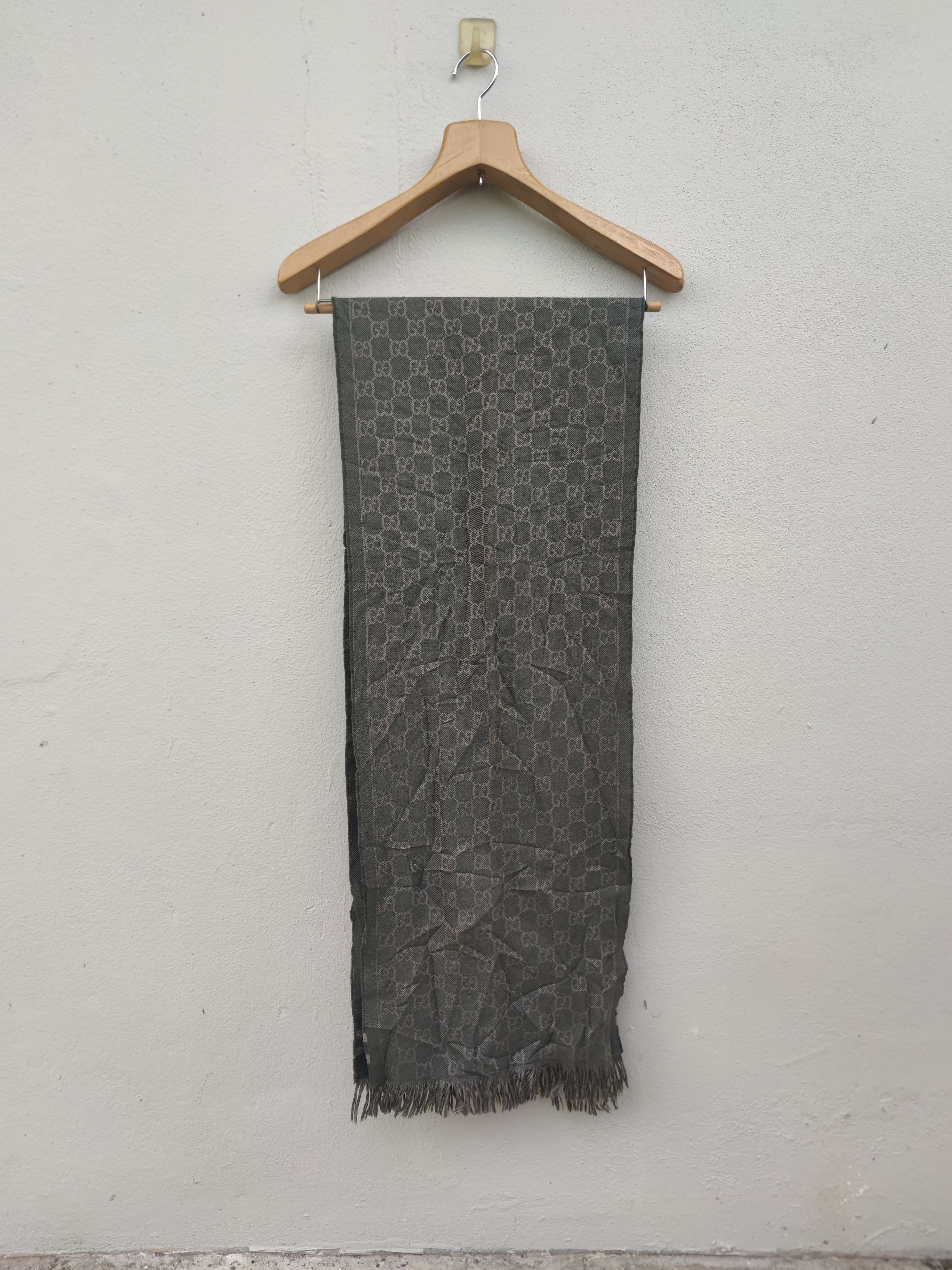 Gucci Gucci GG Monogram Wool Muffler Size ONE SIZE - 2 Thumbnail