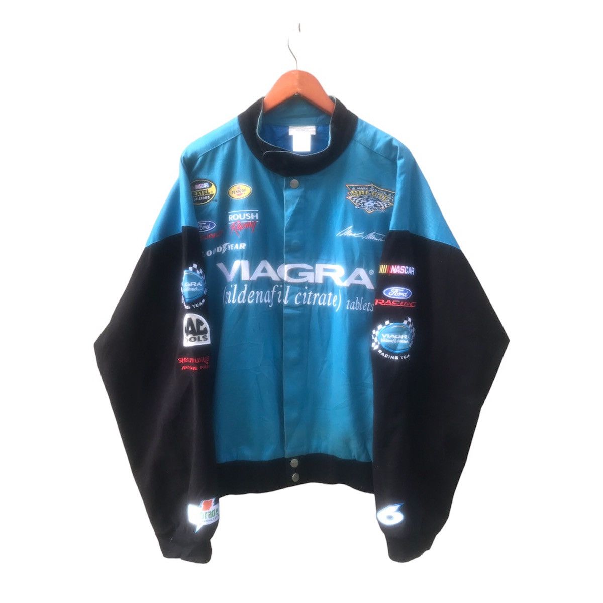Ford × NASCAR × Vintage Vintage NASCAR Viagra Racing Team "Mark Martins” Jacket Size US XXL / EU 58 / 5 - 1 Thumbnail