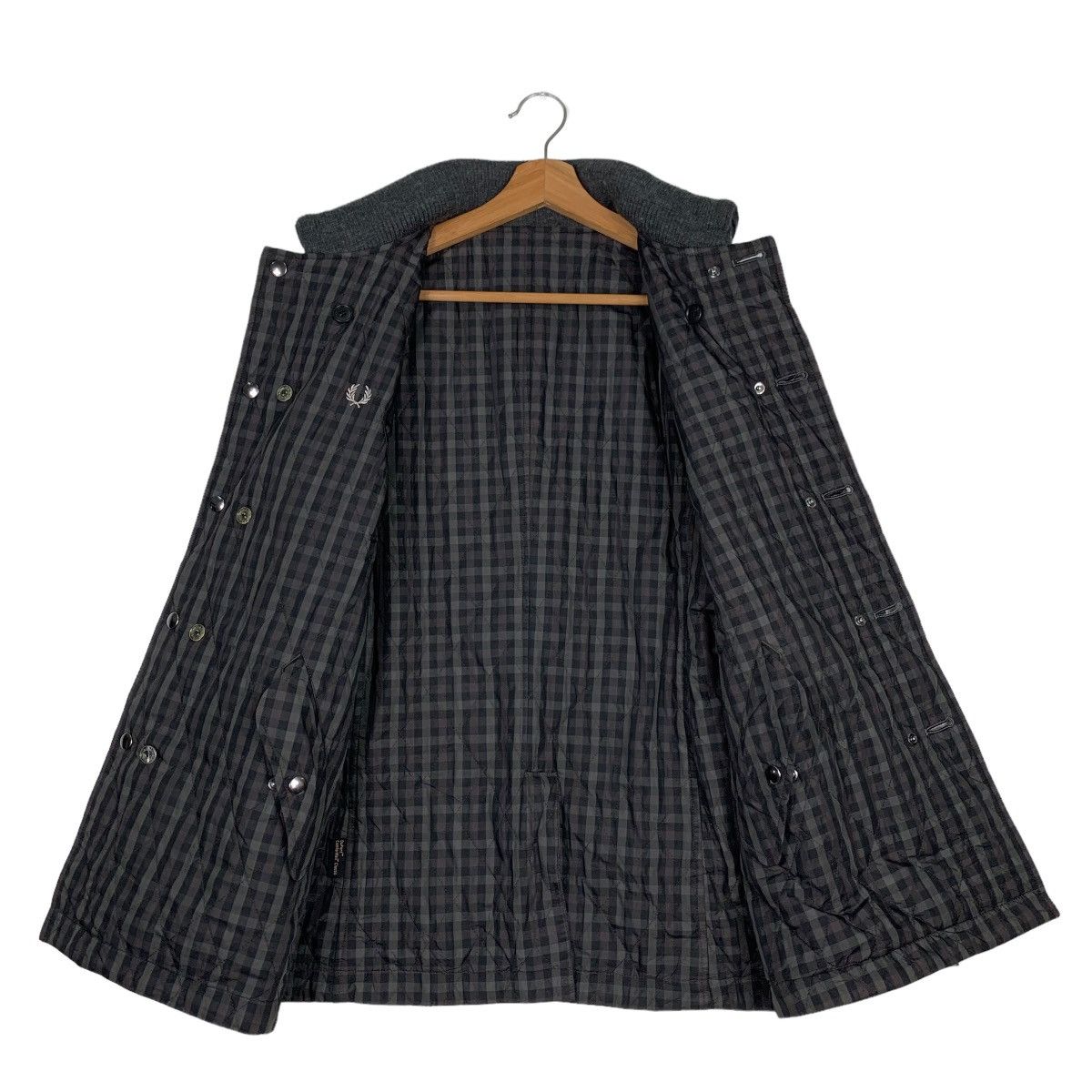 Fred Perry FRED PERRY Reversible Checked Wool Casual Jacket #0149-C8 Size US S / EU 44-46 / 1 - 12 Thumbnail