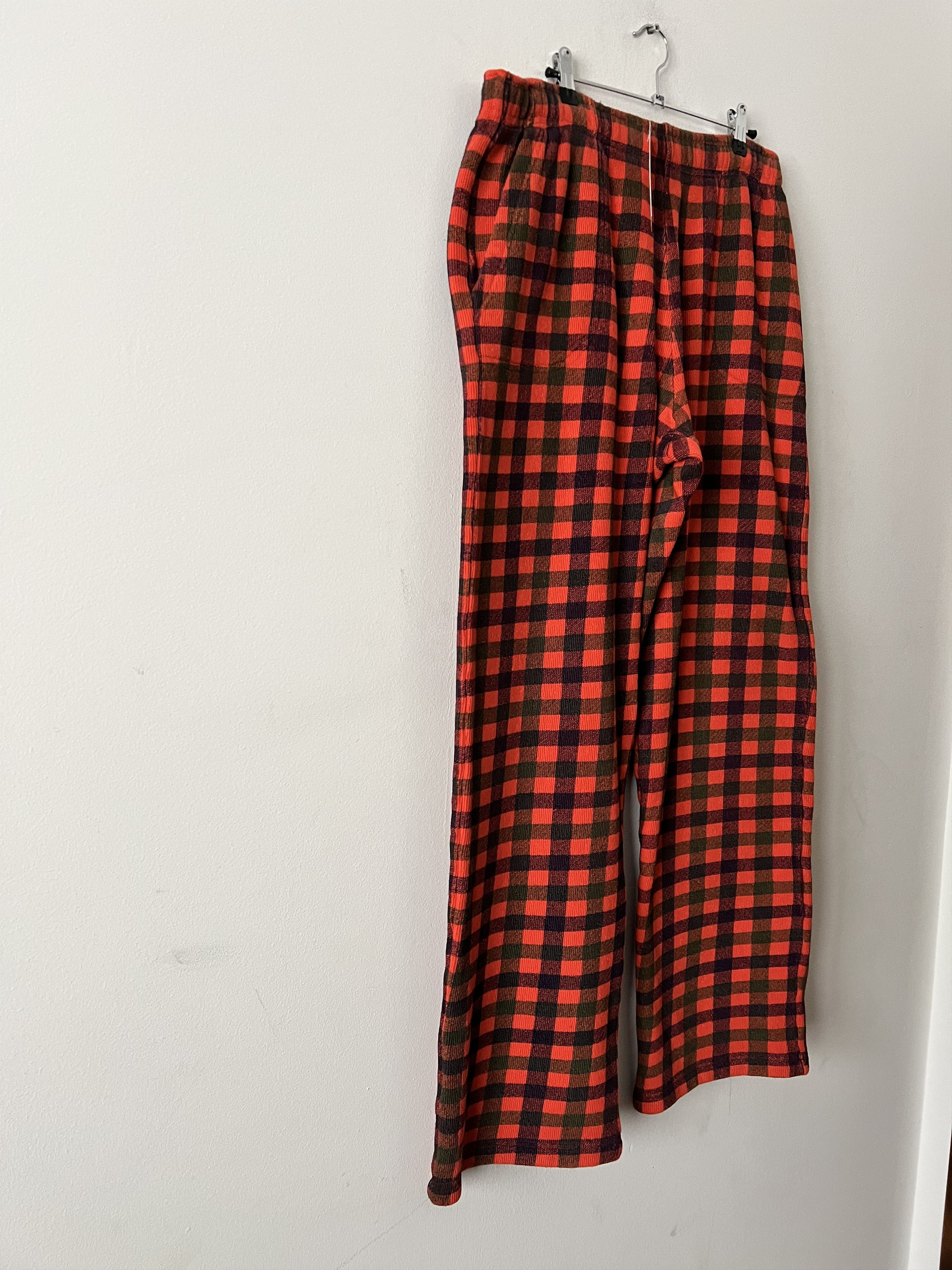 ERL Checked Fleece-Cotton Trousers Size US 32 / EU 48 - 3 Thumbnail