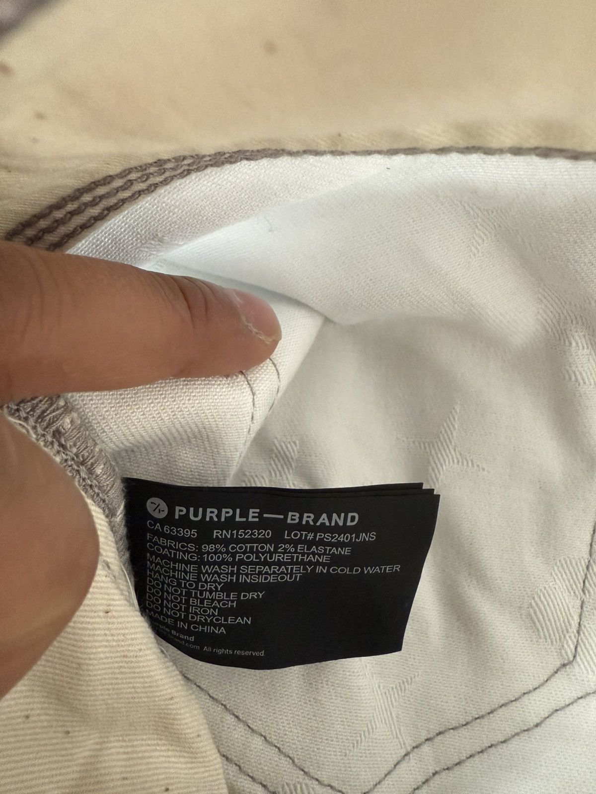 Purple Brand Purple brand metallic monogram silver jeans Size US 30 / EU 46 - 4 Thumbnail