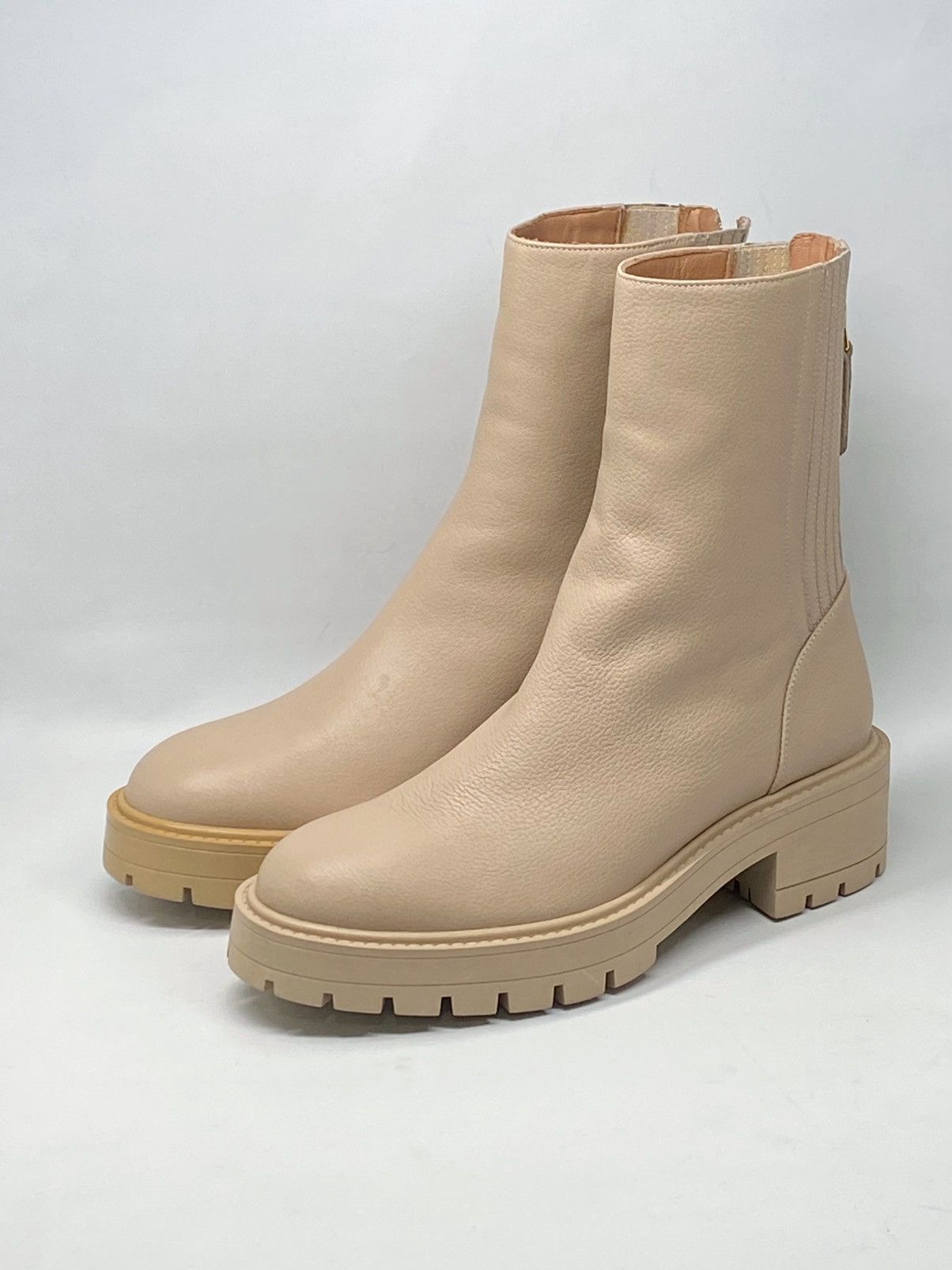 Aquazzura Aquazzura Saint Honore Leather Combat Booties size 36 Size US 6 / IT 36 - 5 Thumbnail