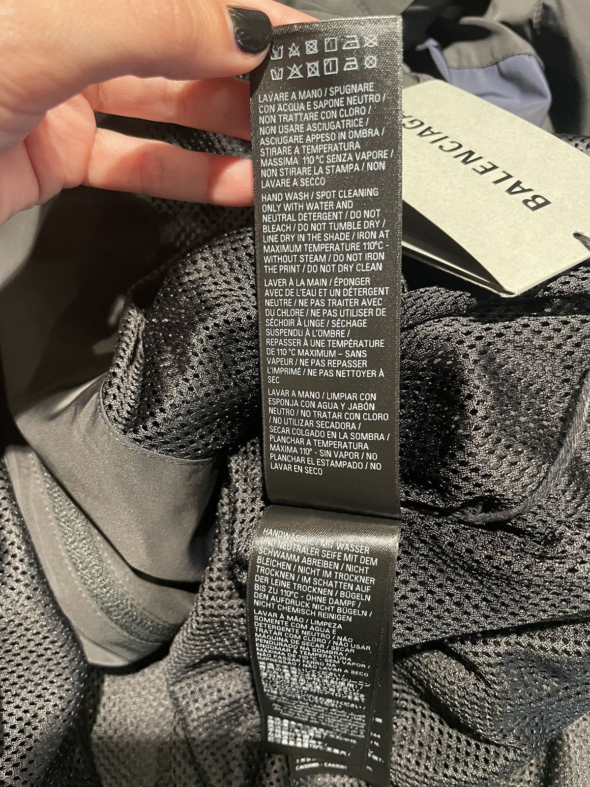 Balenciaga Zip-Up Jacket in black light technical micro faille Size US S / EU 44-46 / 1 - 9 Thumbnail