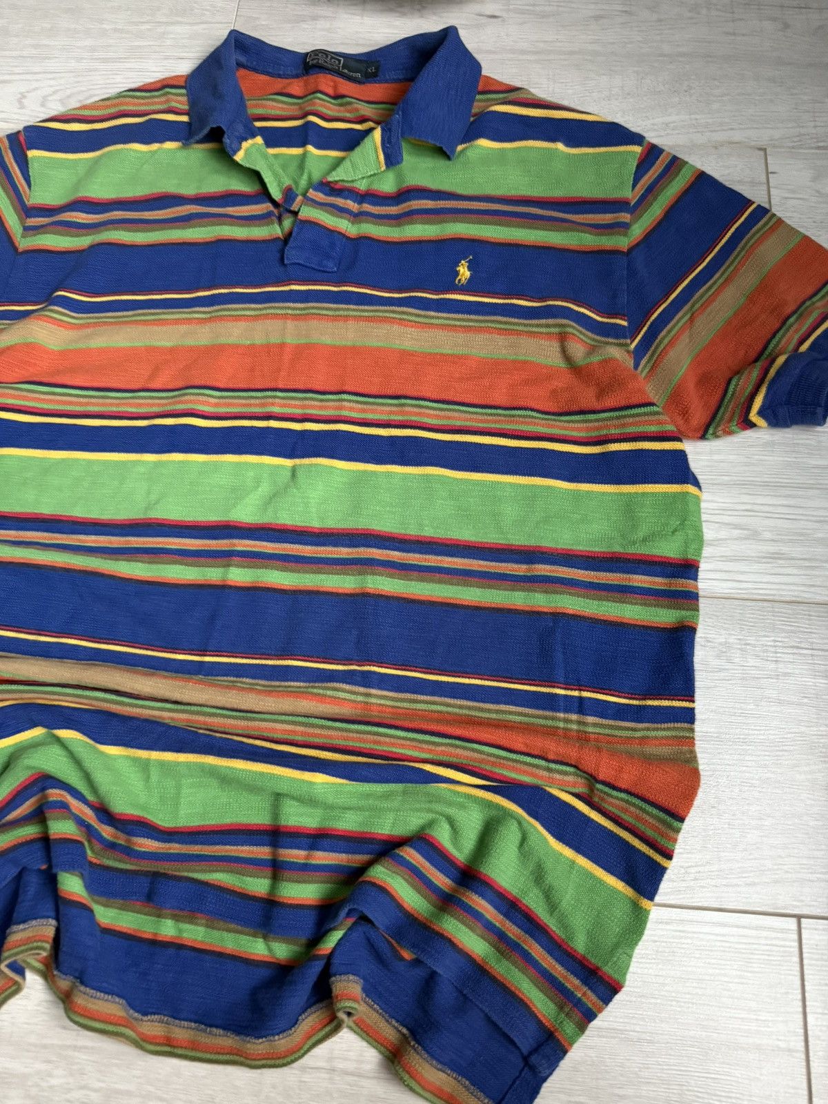 Polo Ralph Lauren × Vintage Vintage polo striped shirts Polo Ralph Lauren Size US XL / EU 56 / 4 - 2 Thumbnail