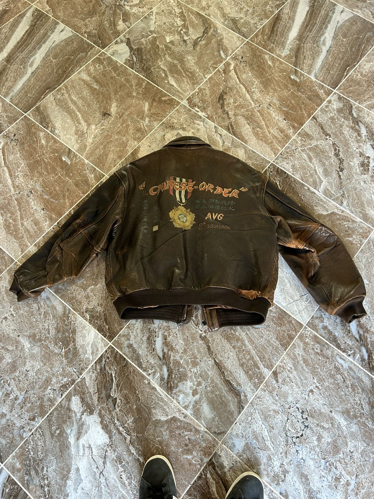 Avirex Avirex Vintage Leather Jacket “Chinese Order” Flying Tigers Size US L / EU 52-54 / 3 - 1 Thumbnail