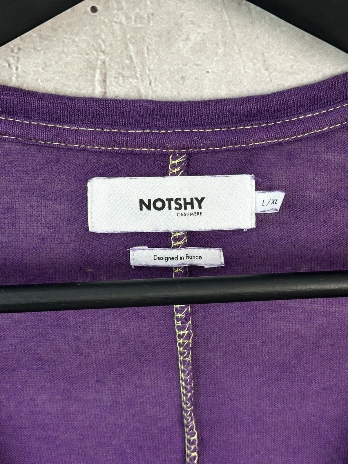 Other Not Shy Linen Purple Oversized 3/4 Sleeve Women’s Jumper Size L / US 10 / IT 46 - 8 Thumbnail