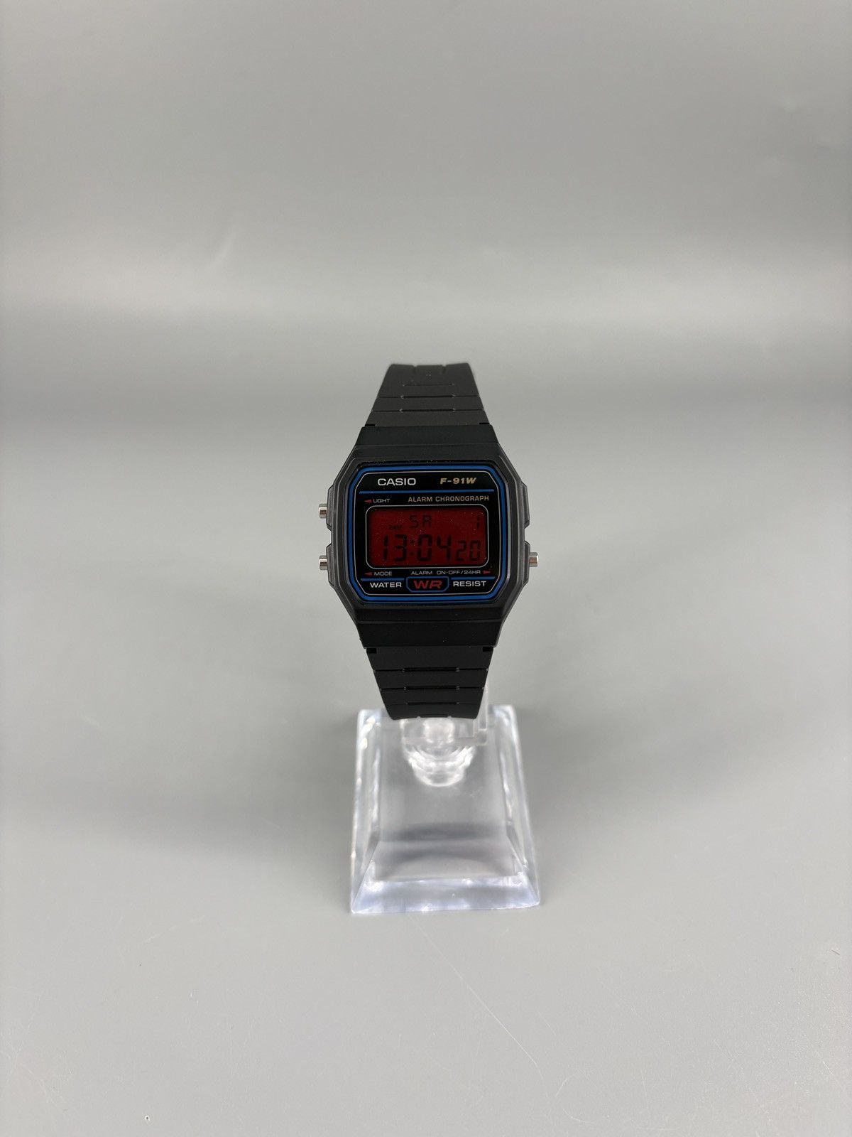 Casio Casio F-91W Red Word Time illuminator Digital Watch Mod Size ONE SIZE - 4 Thumbnail