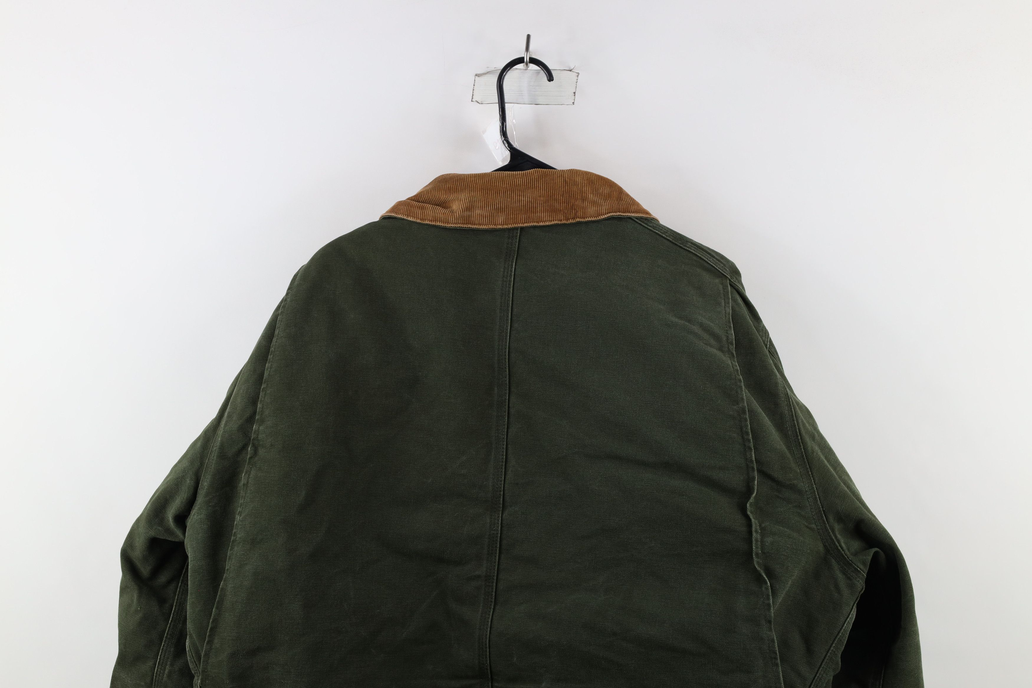 Carhartt Vintage 90s Carhartt Quilted Canvas Chore Barn Jacket Green Size US XXL / EU 58 / 5 - 14 Thumbnail