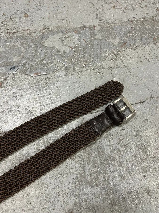 Prada Prada Brown Woven Elastic Belt Braided Size ONE SIZE - 6 Thumbnail