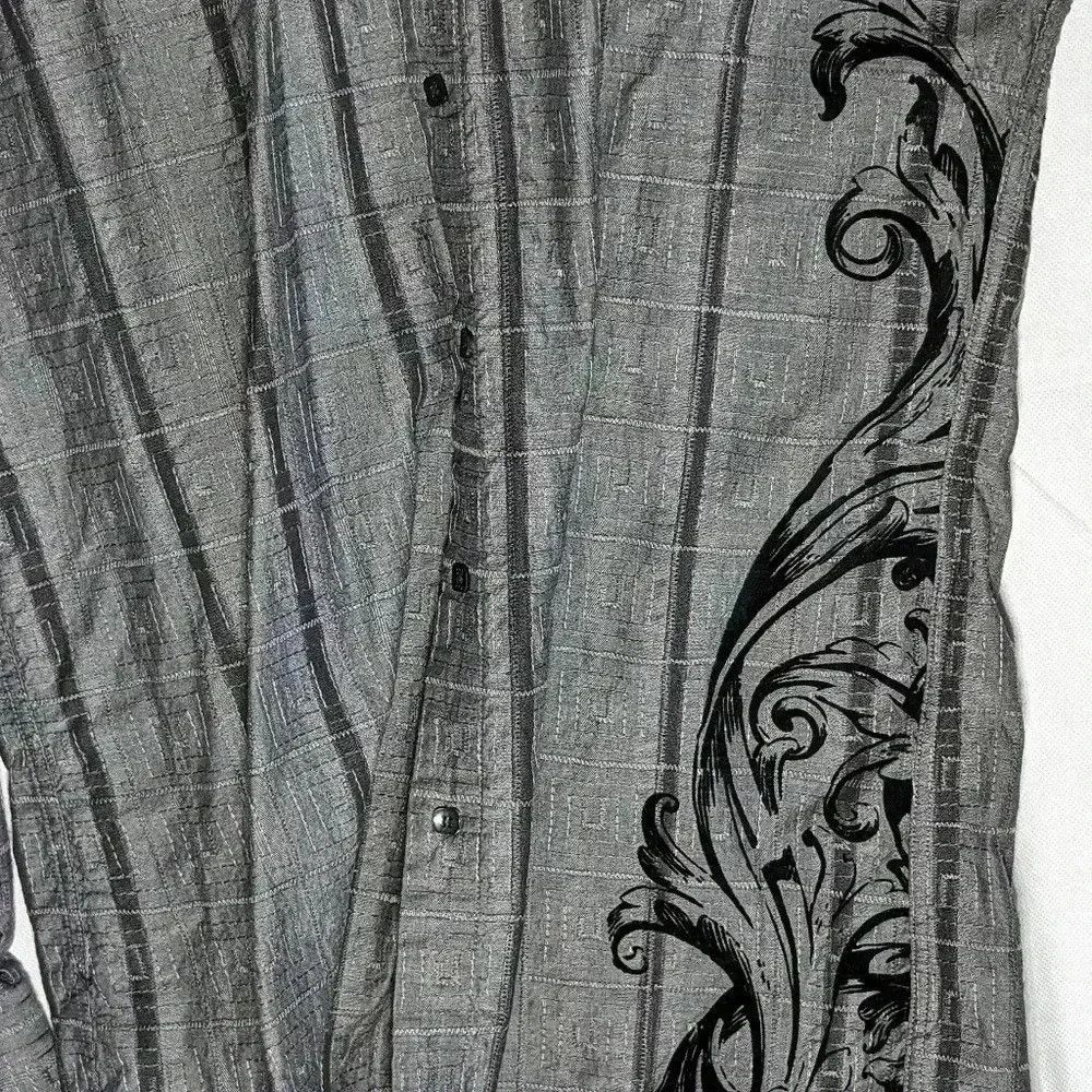 Other 191 Unlimited Graphic striped square Button Down shirt XXL Size US XXL / EU 58 / 5 - 4 Thumbnail