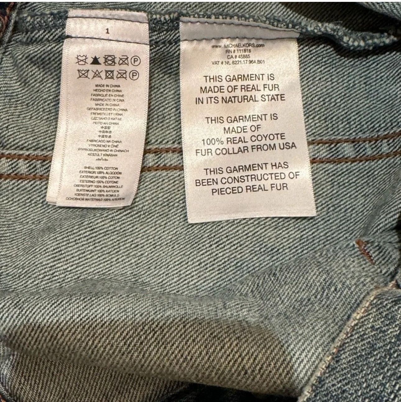 Michael Kors Michael Michael Kors Blue Denim Vest SZ S Iconic Logo Size S / US 4 / IT 40 - 9 Thumbnail
