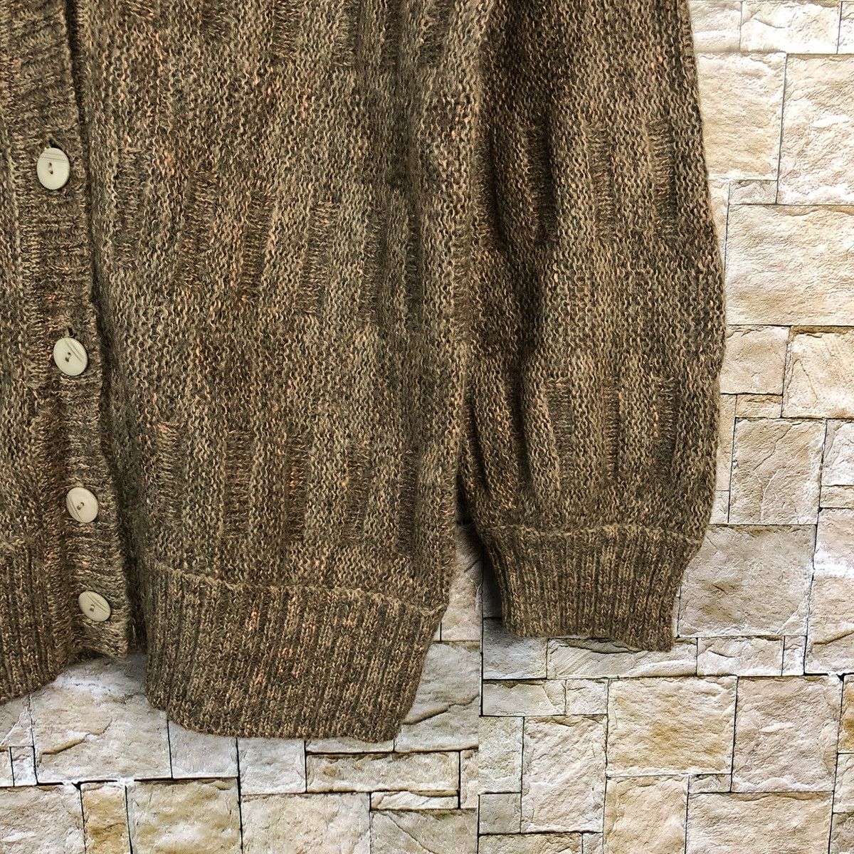 Vintage Original Knit mohair fur vintage jpn cardigan Knitwear #A420 Size US M / EU 48-50 / 2 - 8 Thumbnail