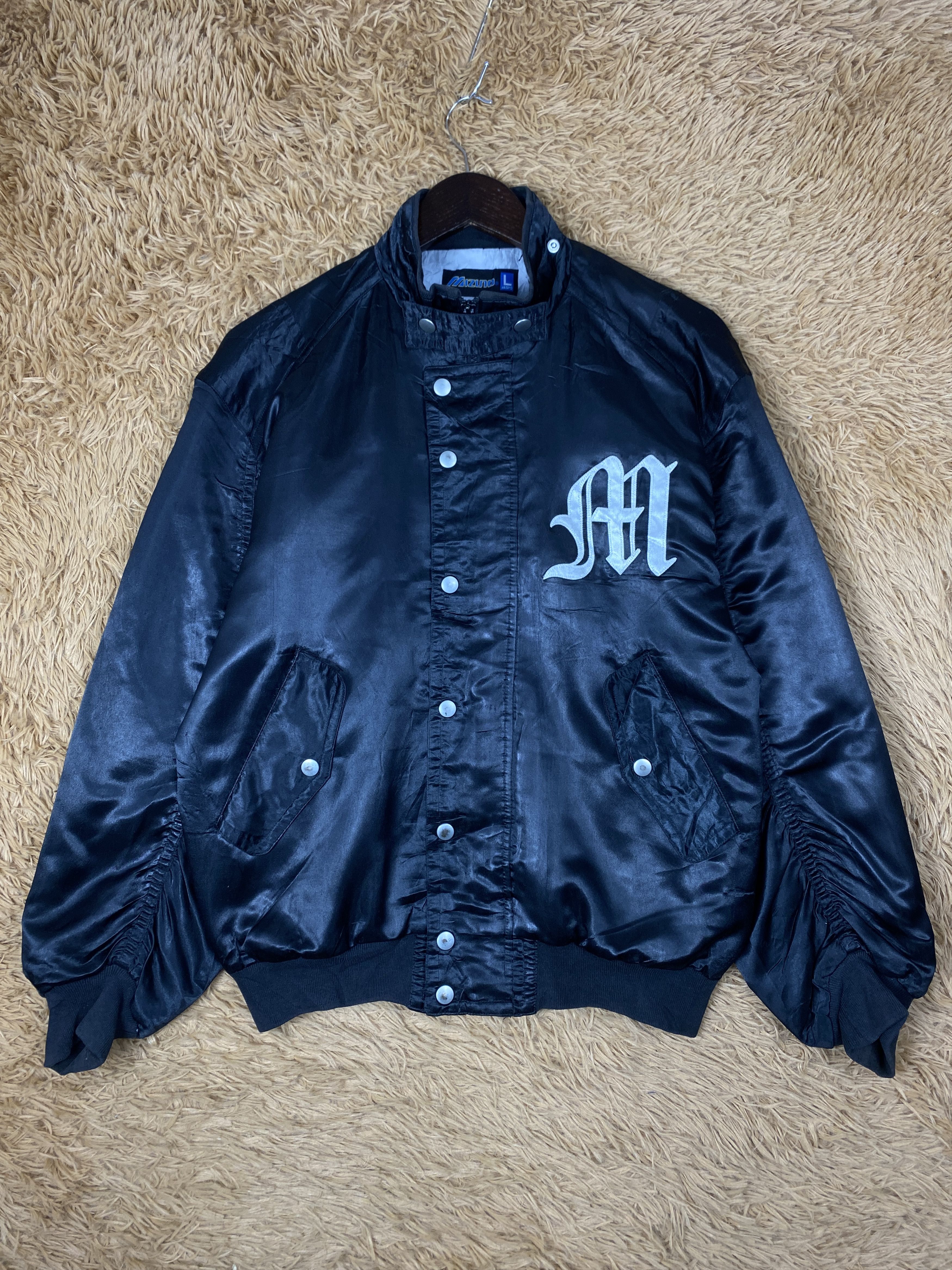 Mizuno Vintage Mizuno Baseball Bombers Jacket PJ2600 Size US L / EU 52-54 / 3 - 1 Thumbnail