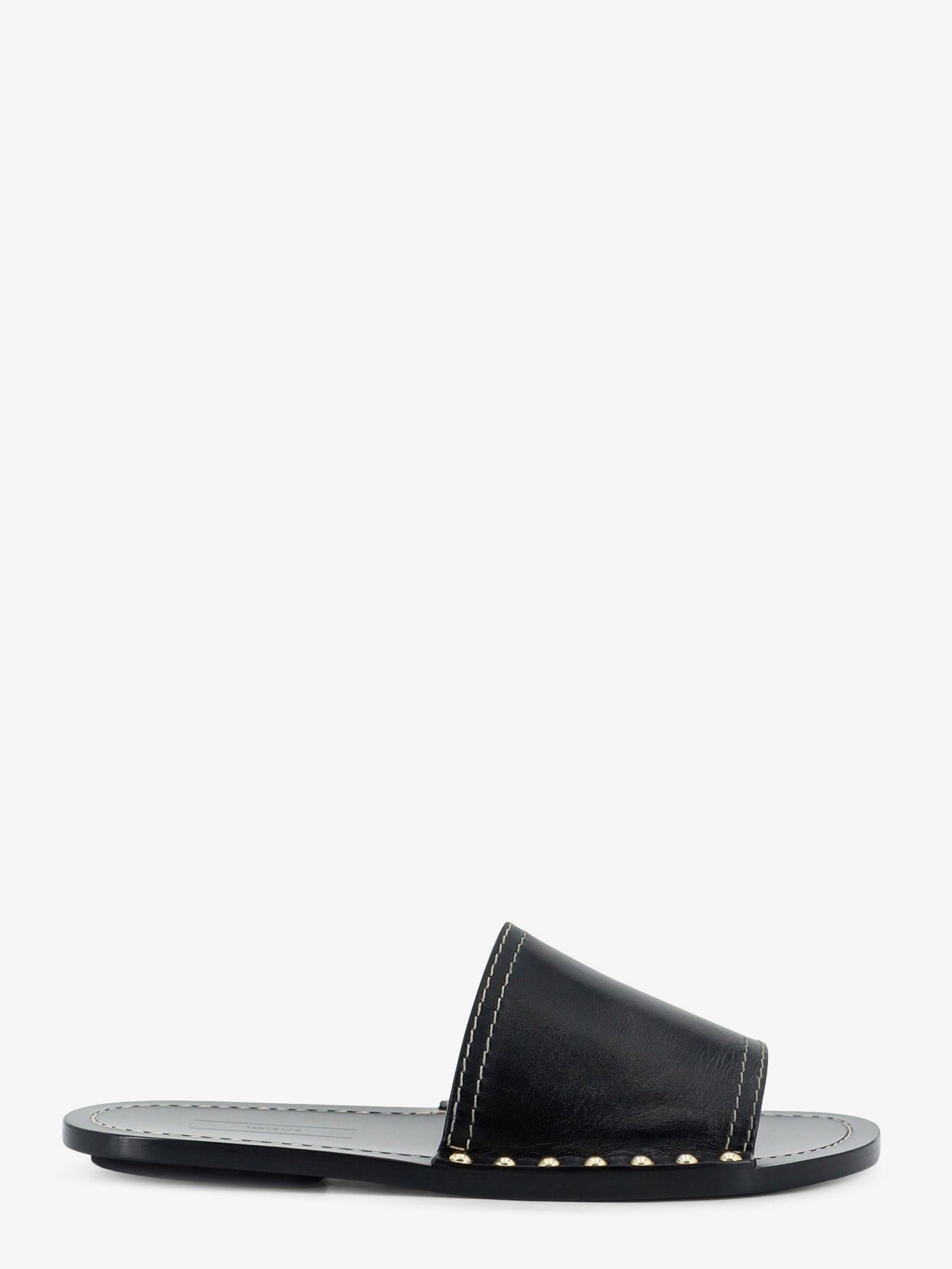 Toteme Low Leather Sandals With Metal Studs On The Sides Size US 11 / IT 41 - 1 Thumbnail